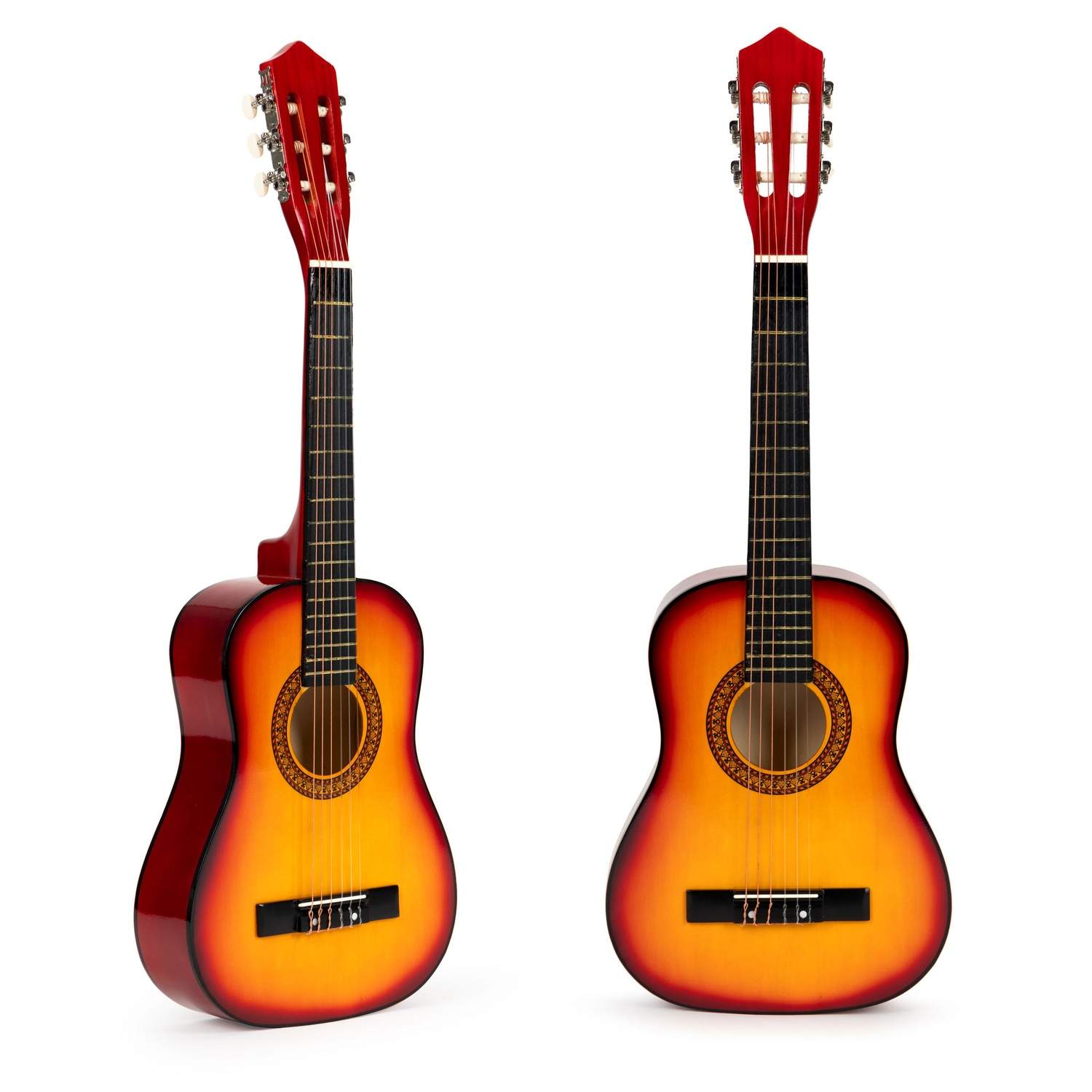 Børneguitar, stor, klassisk, træ, 6 strenge, ECOTOYS
