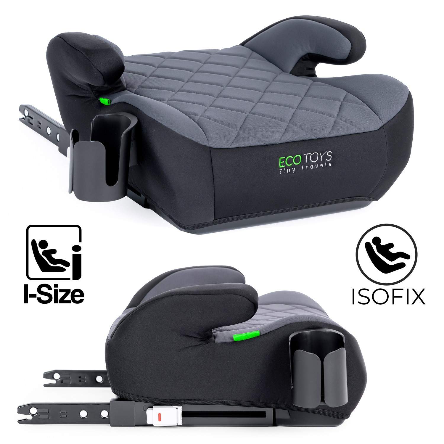ISOFIX autostolsfod til børn i-SIZE kopholder højde 125-150 cm ECOTOYS