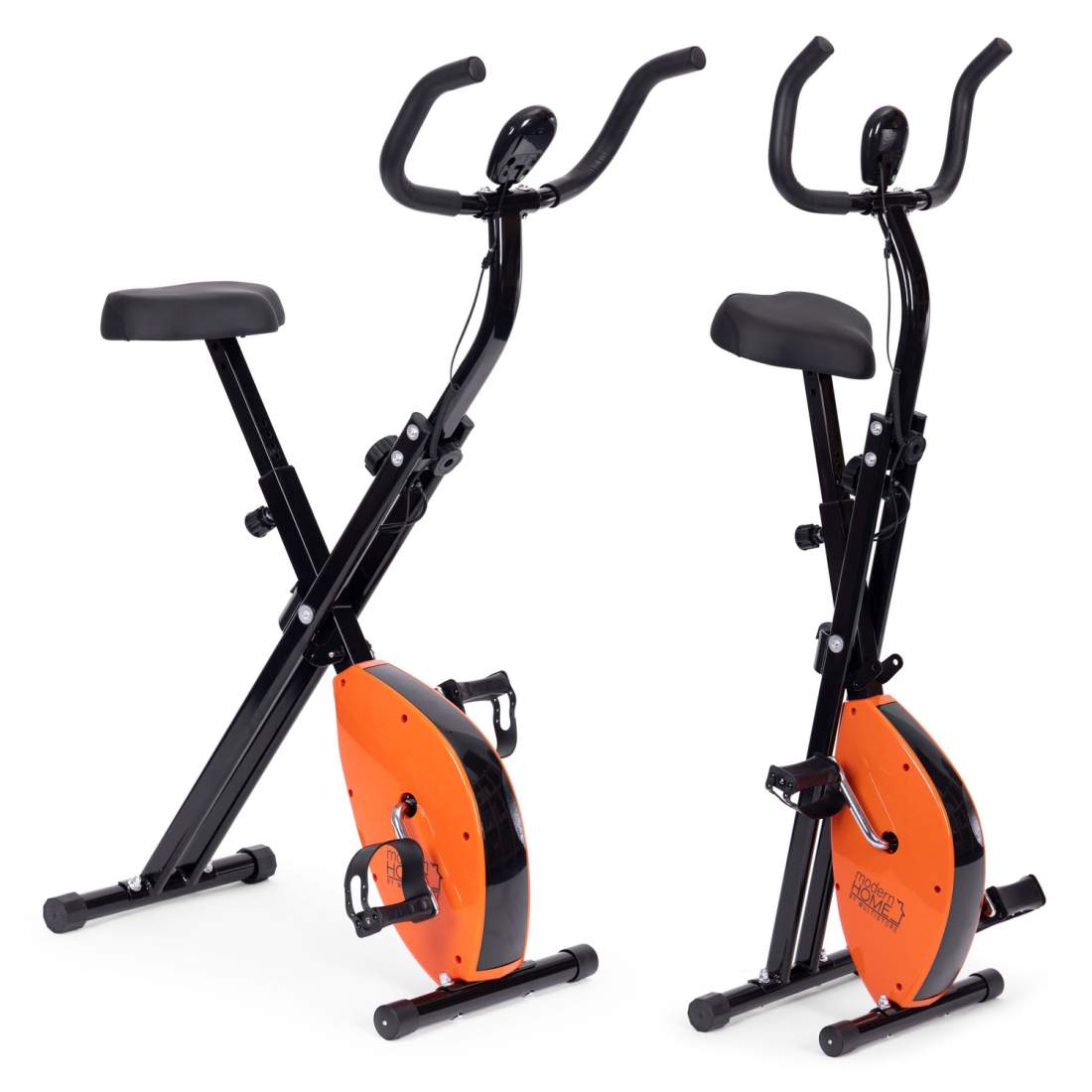 Motionscykel stationär cykel fitness mekanisk diskdator smidig justering - orange ModernHome | Sport & Fritid - Träning | Pryloteket
