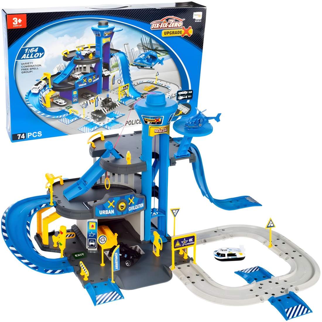 Polisstation bilgarage, 3 plan med hiss, bilar + helikopter, 74 stycken | Elektronik - Tillbehör Mobil & Surfplatta - Skärmskydd - LG | Pryloteket