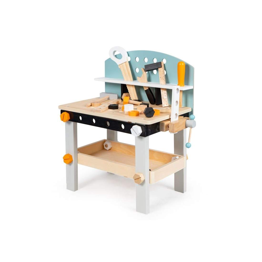 Verktygsbord för barnarbetsbänk i trä med 38 delar ECOTOYS | Elektronik - Tillbehör Mobil & Surfplatta - Mobiltillbehör - Mobilkablar - Tillbehör | Pryloteket