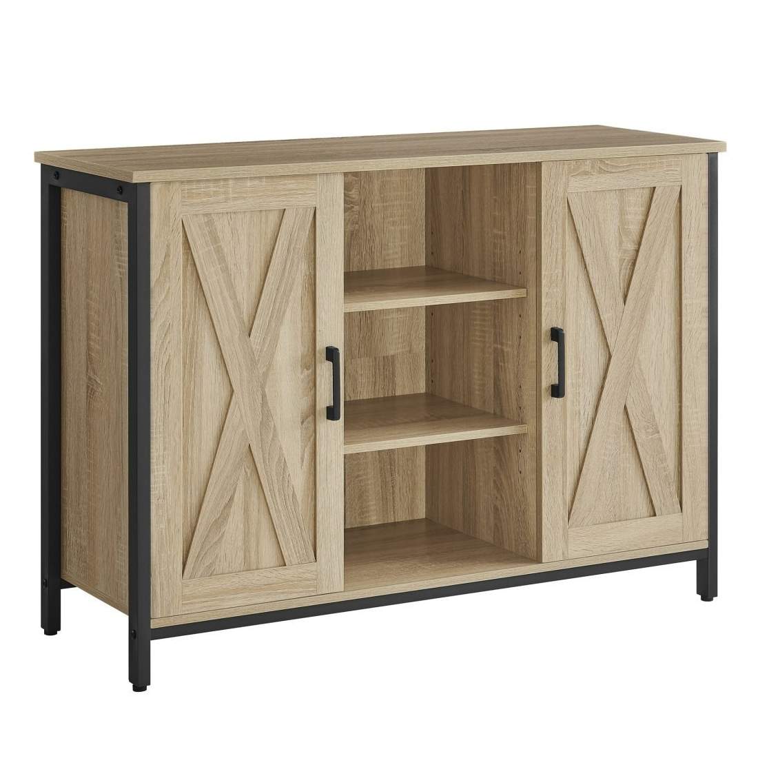 Skåp med justerbara hyllor och ben, Sonoma ek | Hem & Hobby - Resa & Semester - Organisering | Pryloteket