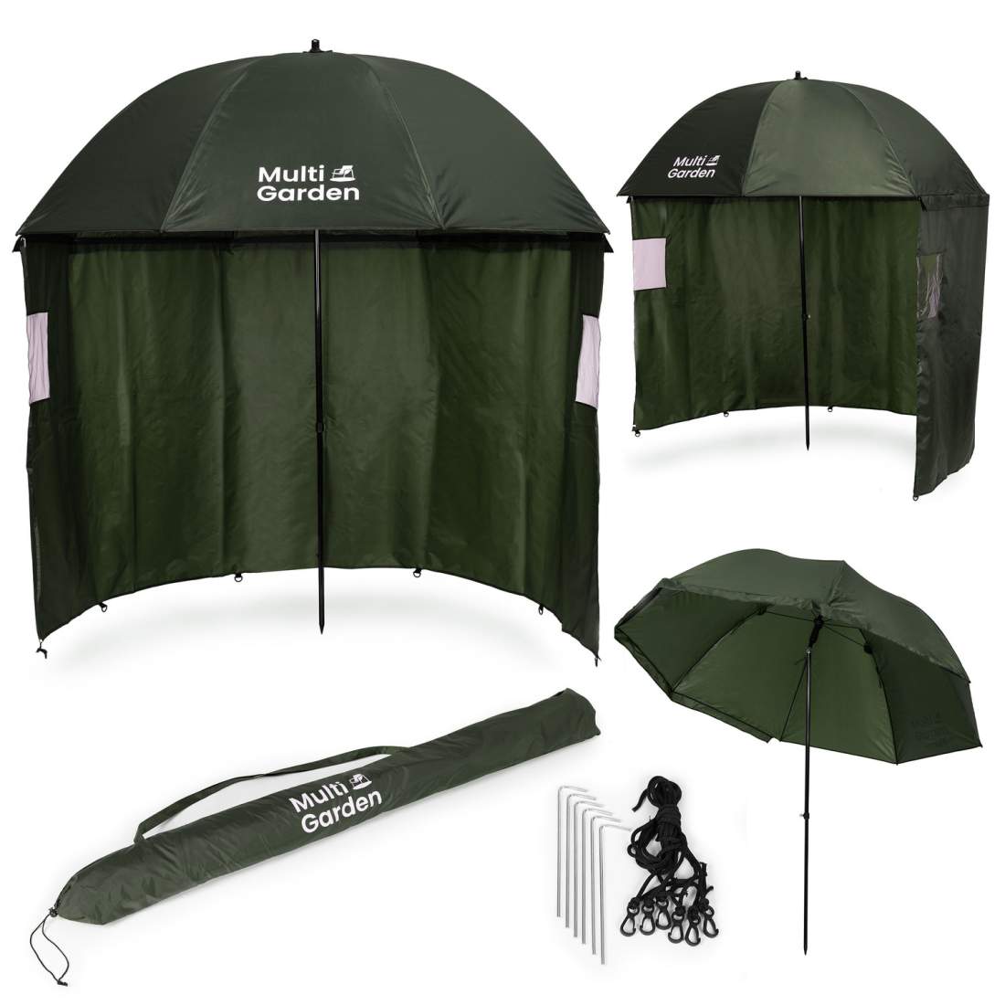 Fiskeparaply med täckväggar, vattentätt tält, höjdjustering, MultiGarden | Elektronik - Tillbehör Mobil & Surfplatta - Mobiltillbehör - Mobilkablar - Tillbehör | Pryloteket