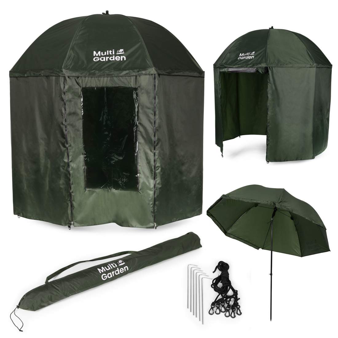 Fiskeparaply med helskydd, vattentätt tält, höjdjustering, MultiGarden | Mode & Accessoarer - Accessoarer - Paraply | Pryloteket