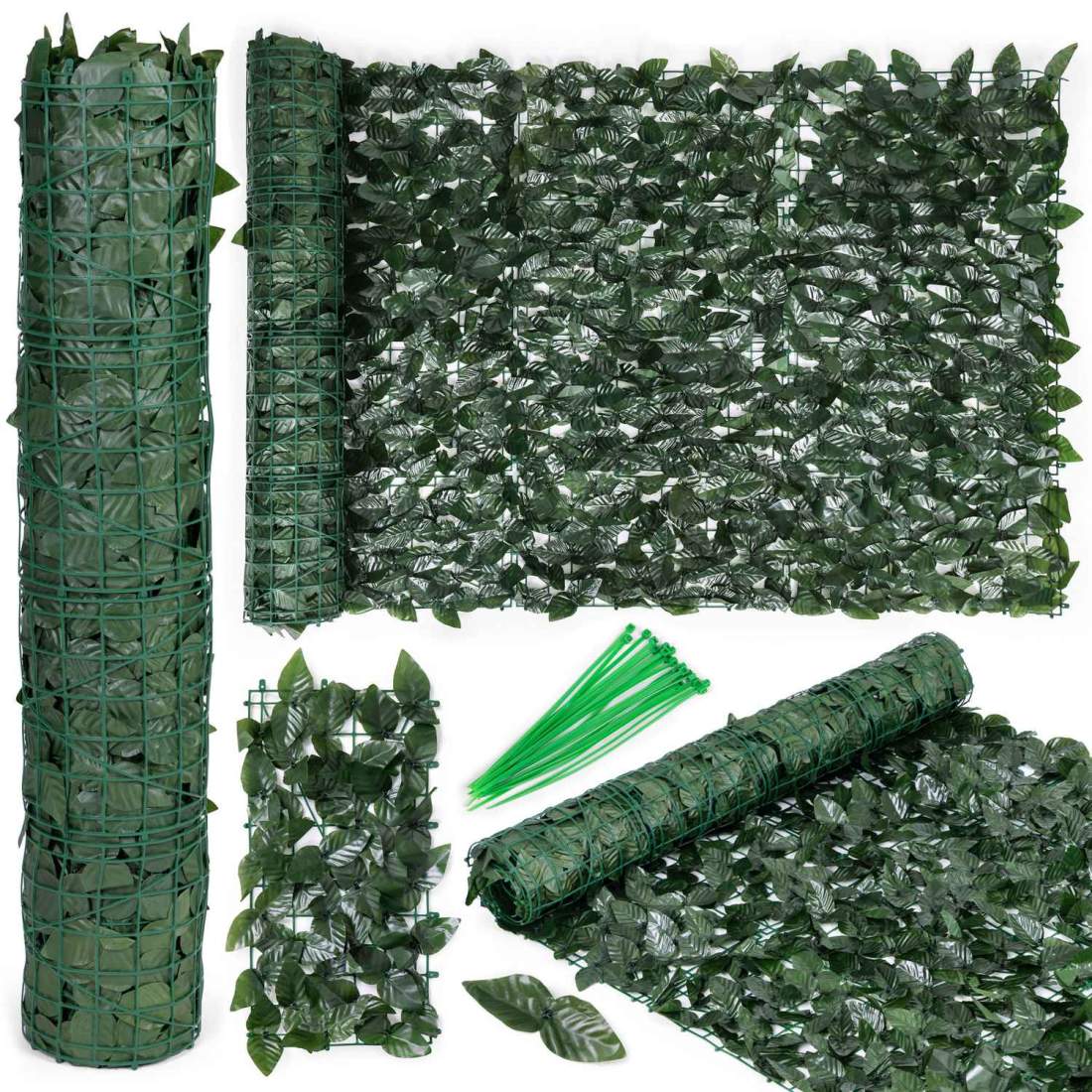 Konstgjord häck 300x100 cm murgröngrön maskeringsvägg | Hem & Hobby - Hem & Hushåll - Balkong | Pryloteket