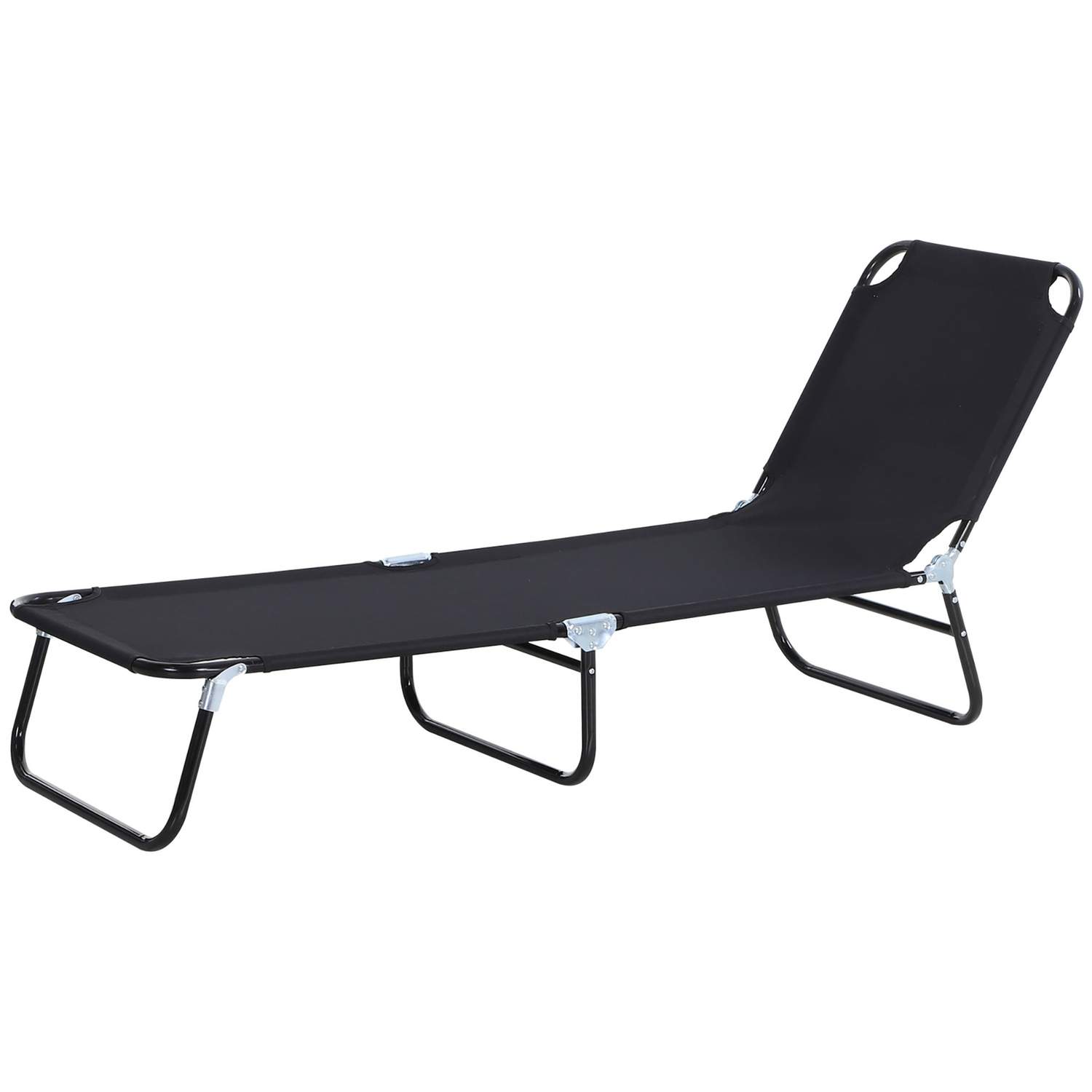 Liggestol havestol justerbar ryglæn liggestol afslapnings liggestol camping liggestol til haven balkon 188 x 56 x 28cm