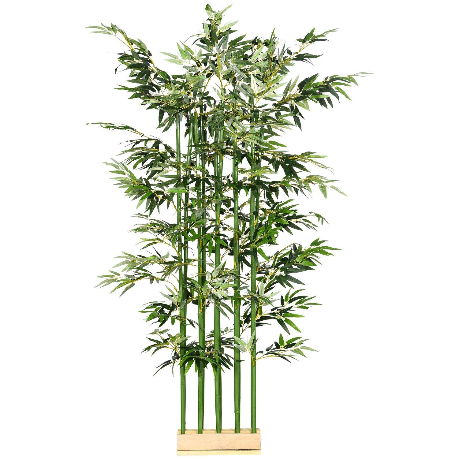 Kunstig bambus 180 cm kunstig plante i fyrretræ Potte stueplante Kunstige planter til indendørs udendørs dekorative planter Grøn