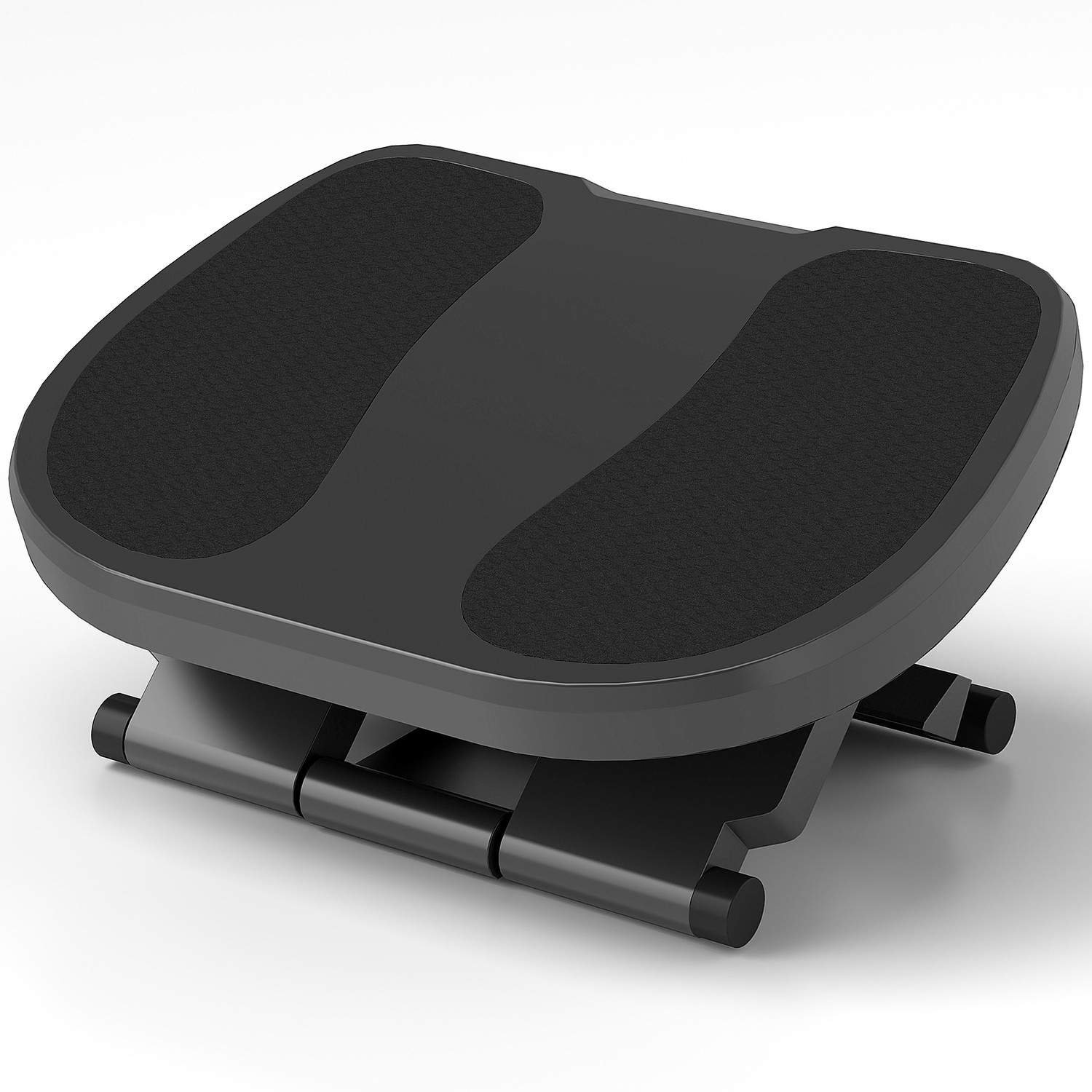 Fodstøtte skrivebord, 3 niveauer højdejusterbar fodskammel, ergonomisk fodstøtte, til hjemmekontor, kontor, grå