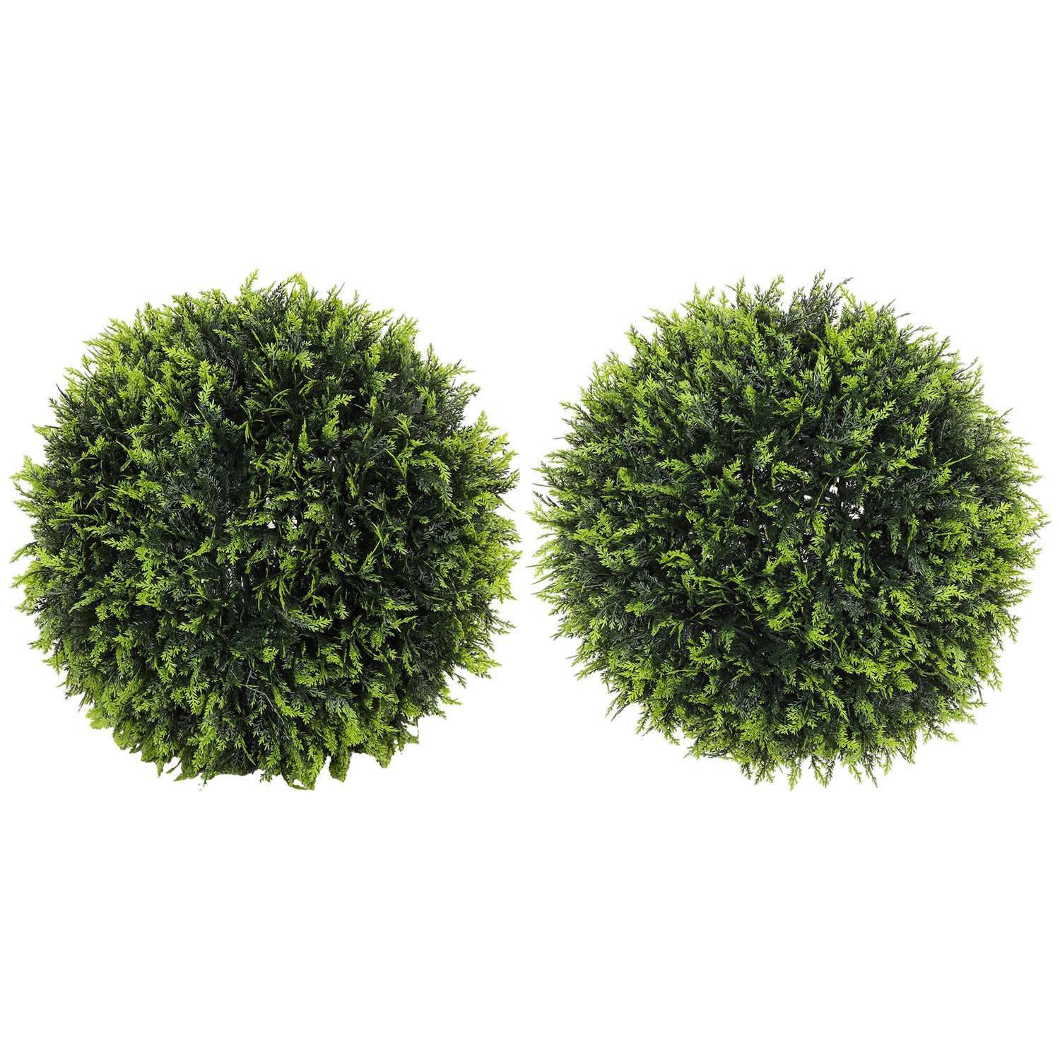 Sæt med 2 kunstig cedertræ, 45 cm stueplante, kunstig plante, dekorativ plante, dekorative planter til hjemmet, kontoret, gangen