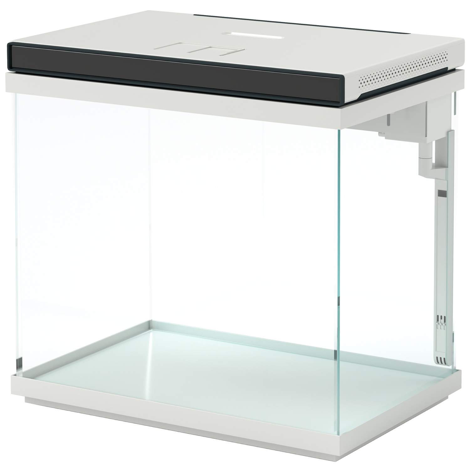 26 liters akvarium med filter, LED-belysning, vandpumpe, til forskellige typer fisk, ca. 38 x 26 x 38 cm