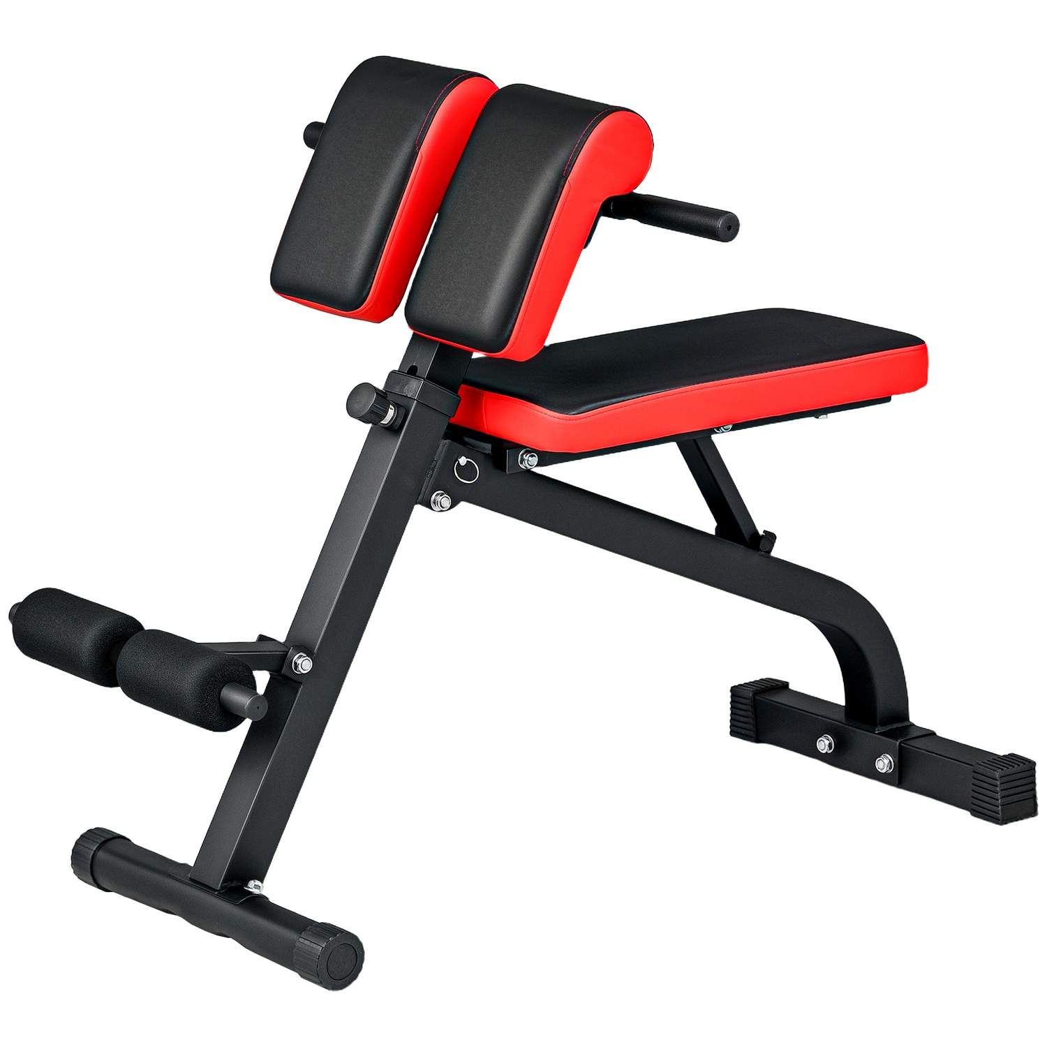 Vægtbænk, alsidig fitnessbænk, justerbar, foldbart design, bicep curls, vægtstang, stål, op til 120 kg, 103 x 65 x 67-98 cm, sor