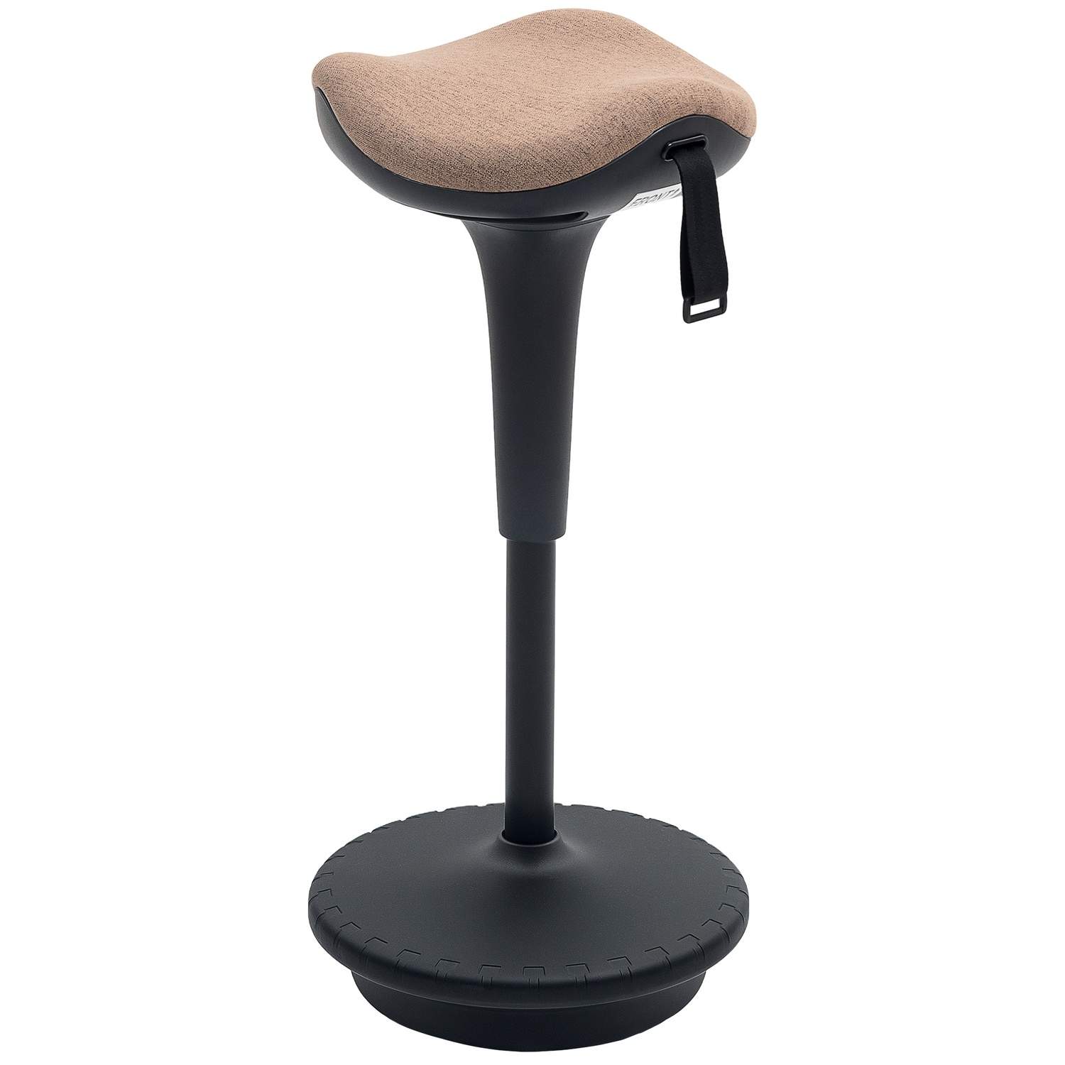 Kontortaburet med drejefunktion, ergonomisk arbejdsskammel, højdejusterbar 68,5-83,5 cm skammel, 360° roterende ståstol, til kon