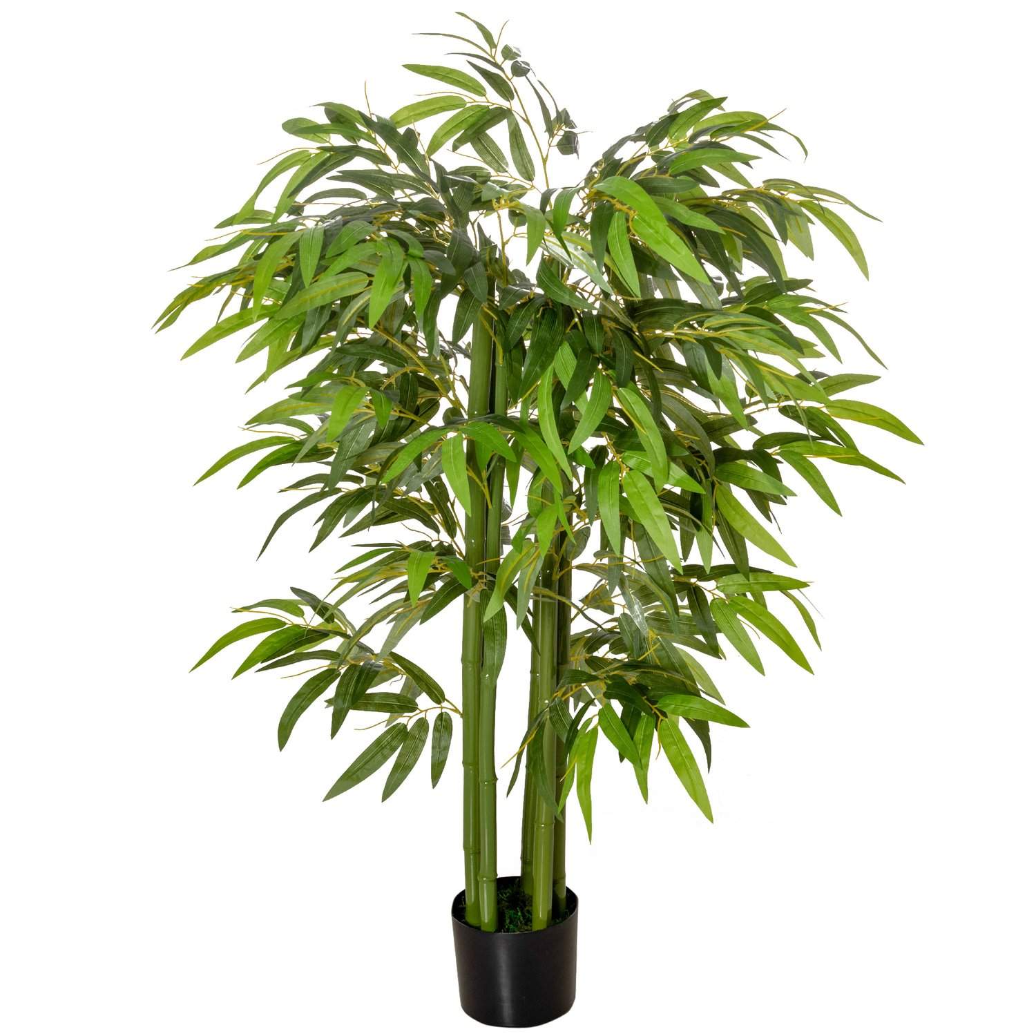 Kunstig bambus Stor 140 cm kunstig plante, kunstige plastikplanter i potte, kunstig bambus med 780 blade som ægte til stuen Sove