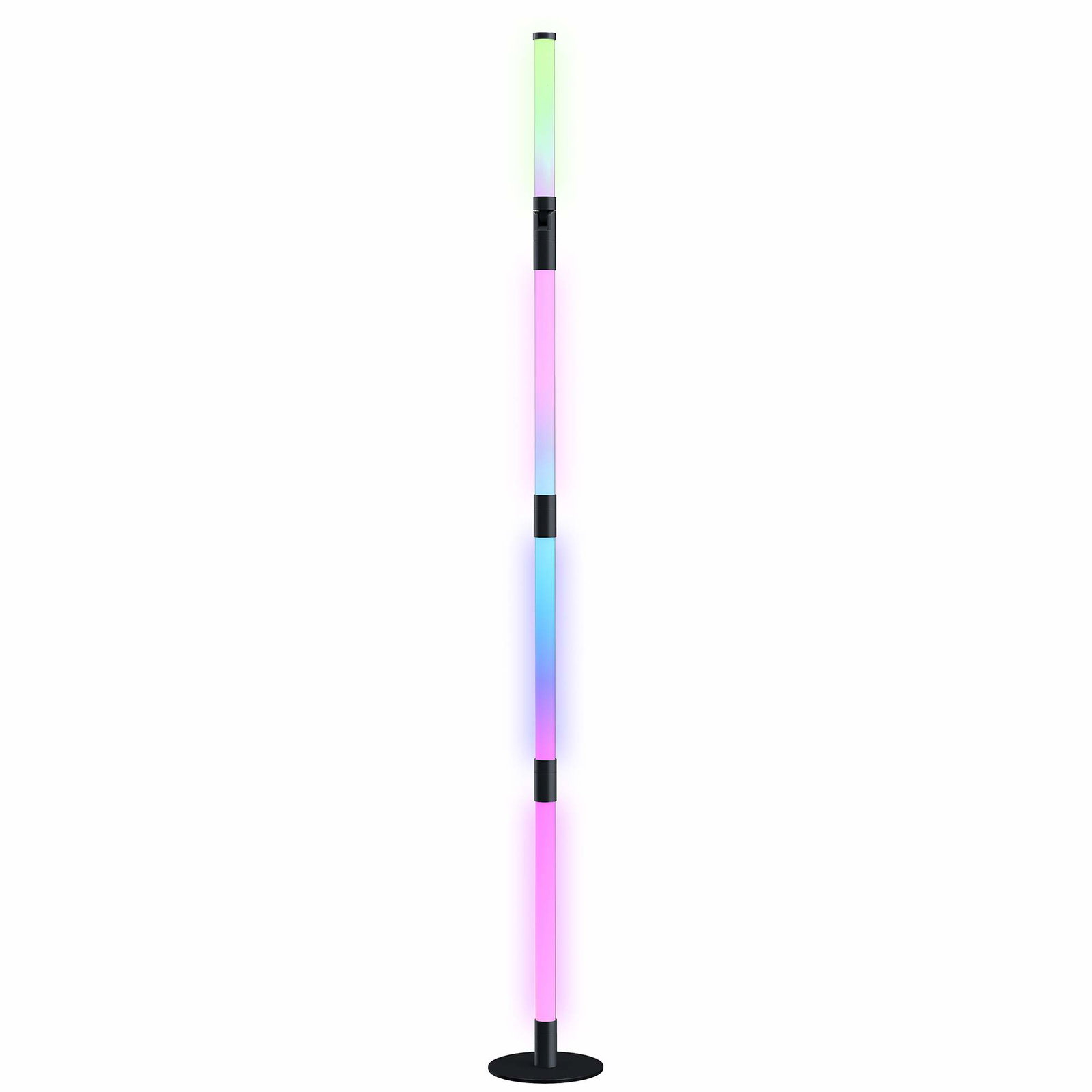 LED gulvlampe stue gulvlampe med fjernbetjening, app kontrol, dæmpbar gulvlampe med timer, musiksynkronisering, gulvlampe med sc