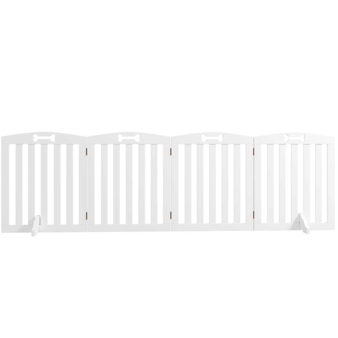 Hundspärrport, 4-delad, 207,5 x 61 cm, vikbar dörrgrind med 2 stödfötter, Fristående hundgrind, trappgrind för medelstora hundar | Hem & Hobby - Husdjur - Hund - Hundgrindar | Pryloteket