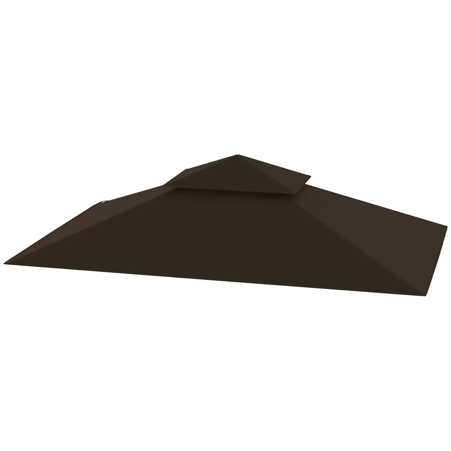 Ersättningstak för BBQ Gazebo 1,5 m x 2,4 m Endast ersättningstak, dubbelskikts skyddskåpa, vattentålig utomhustak, tak passar u | Hem & Hobby | Pryloteket