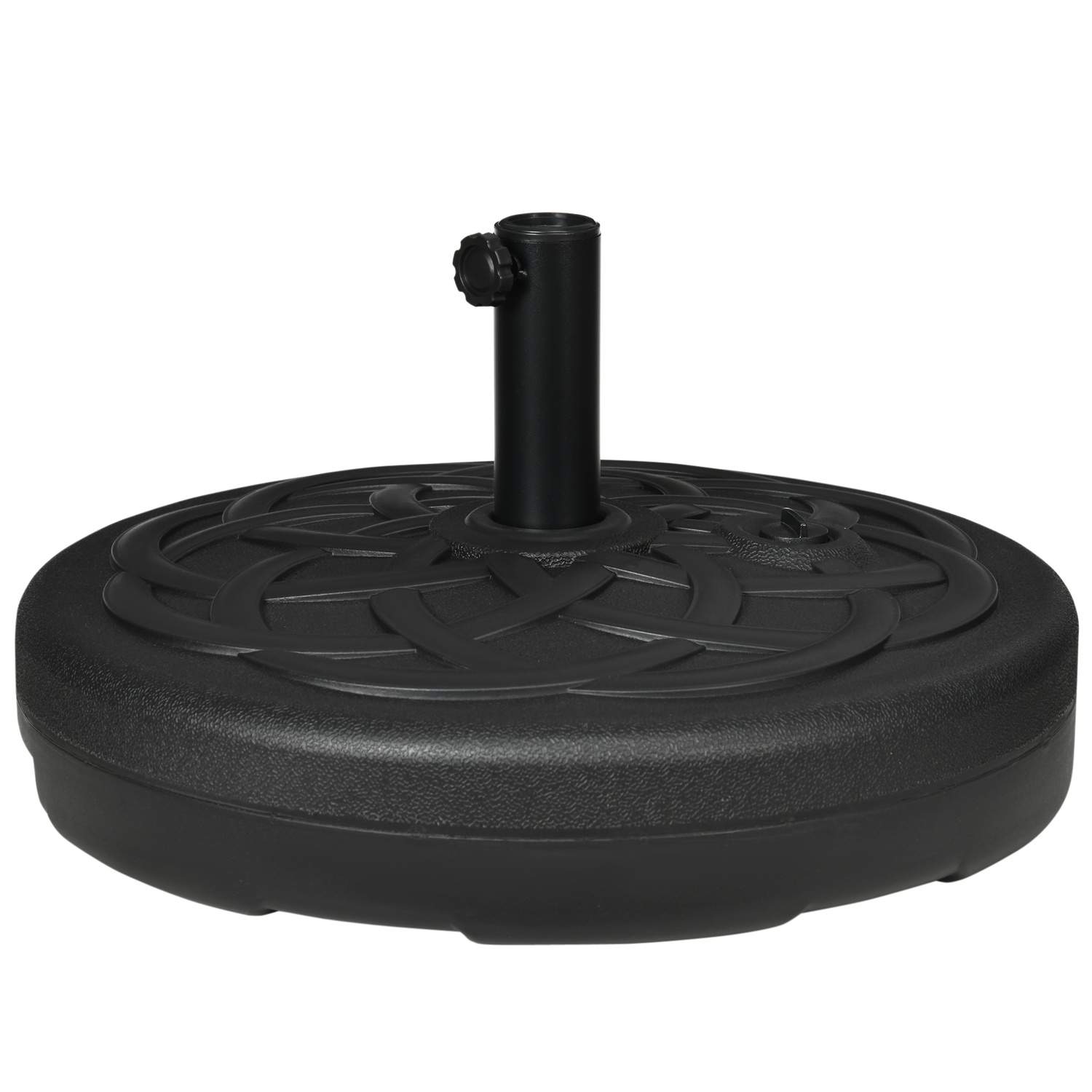 Parasolstativ kan fyldes op til 35 kg Paraplystativ, rund paraplyholder, paraplyvægt, stativ til parasol Ø38/48 mm, til altan, t