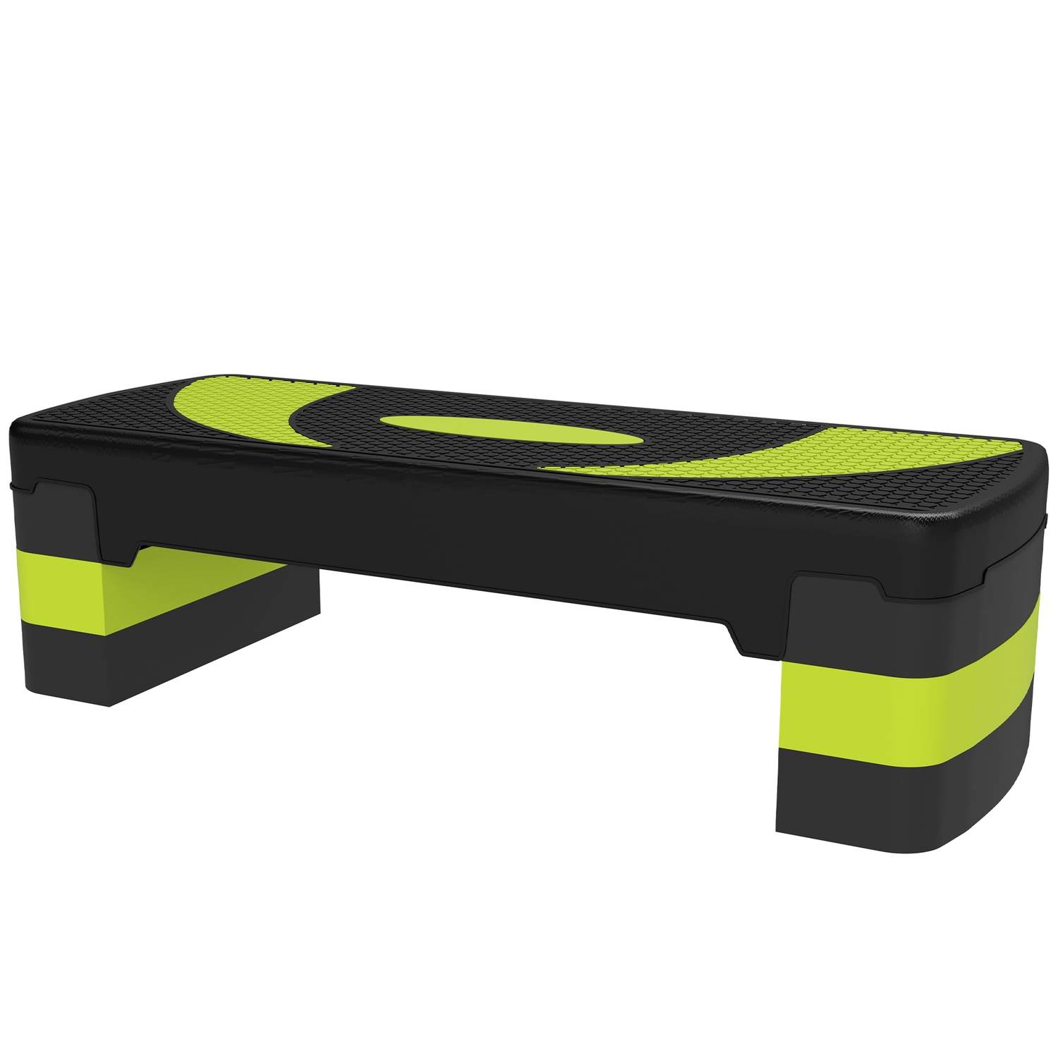 Stepboard aerobic stepper højdejusterbar med 3 niveauer (10/15/20 cm) fitness motionscykel til indendørs udendørs belastningskap