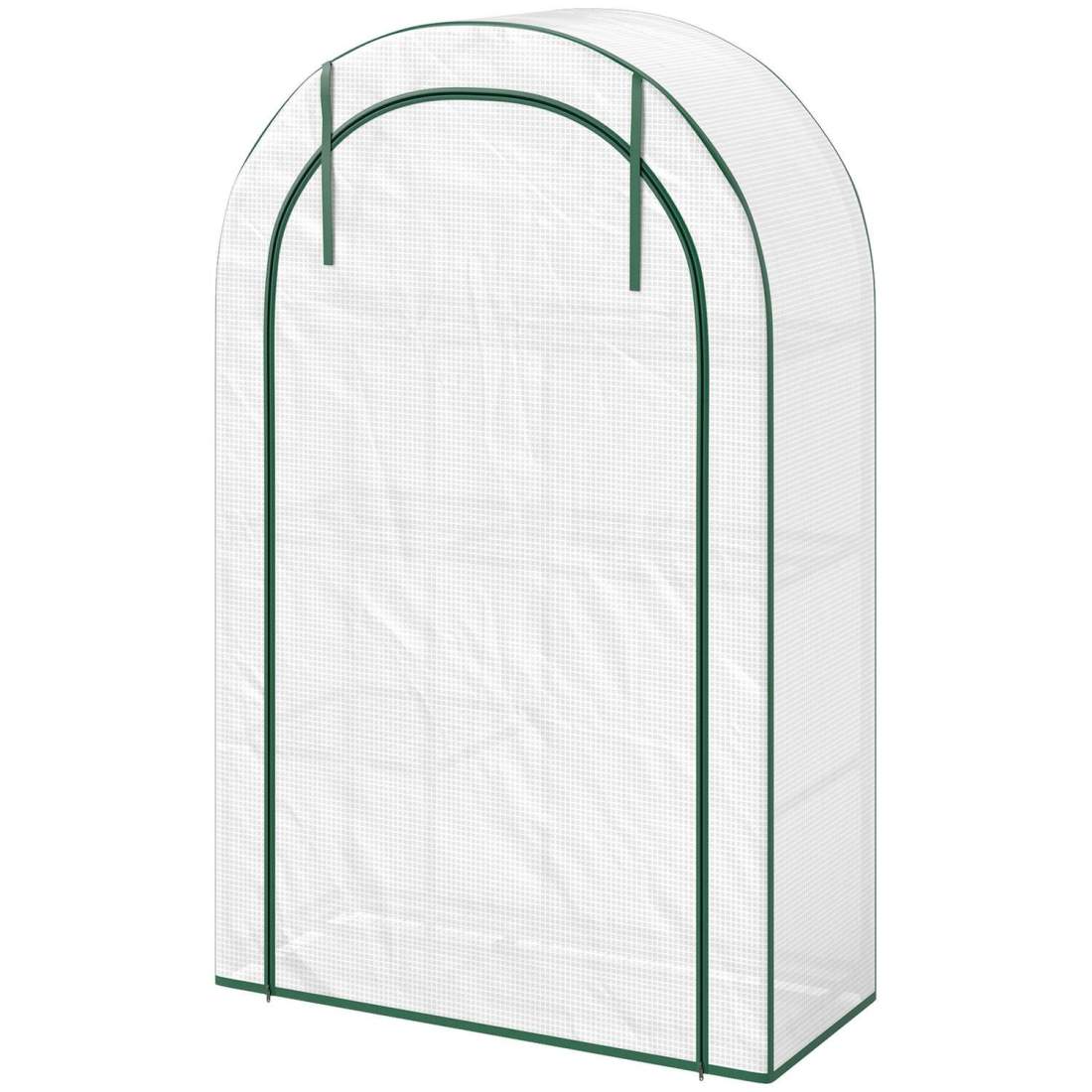 Växthus med rund takdörr, hyllor, vintertätt stålfolieväxthus, växthus för balkong, trädgård, tomathus 100 x 45 x 160 cm, tomatv | Hem & Hobby - Hem & Hushåll - Trädgårdsartiklar - Växthus | Pryloteket