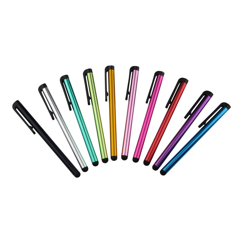 Stylus Touchpen i Metallisk Farve - 10-pack