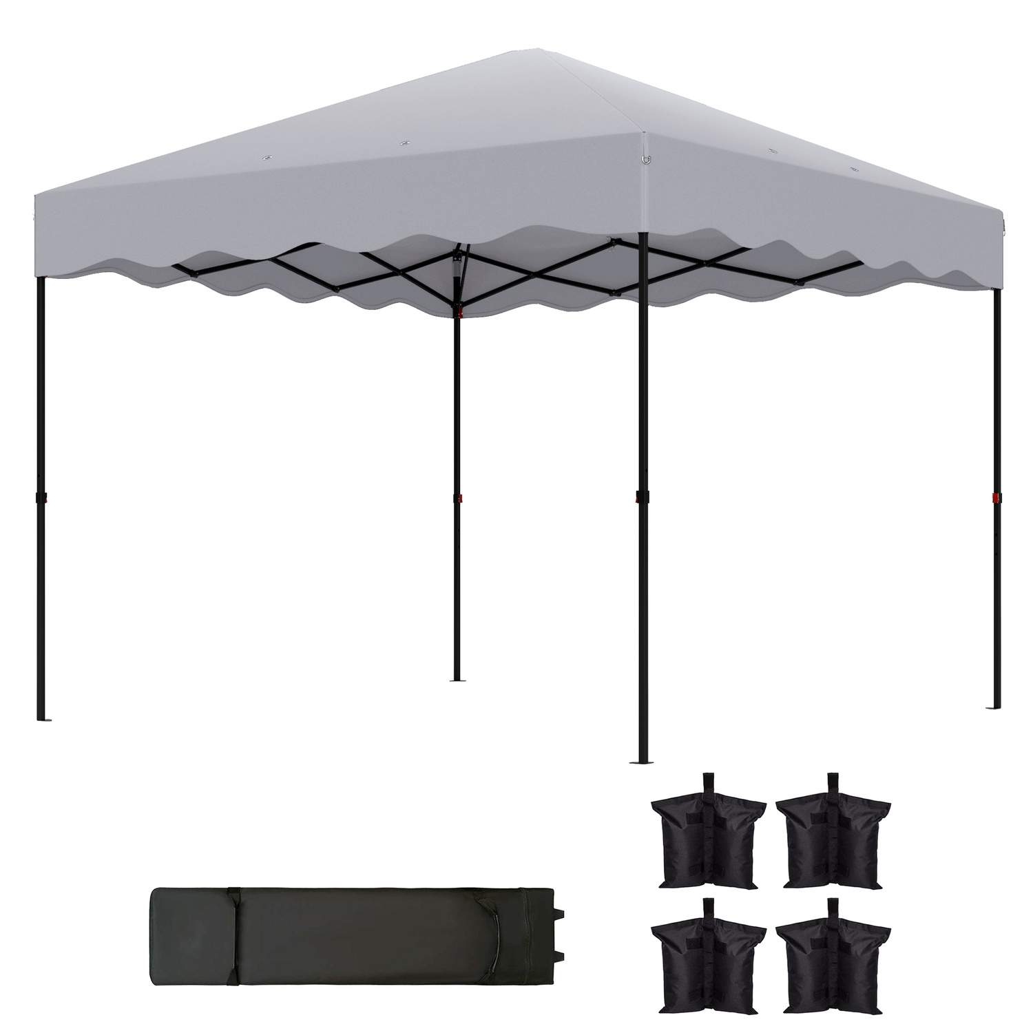 Paviljong ca 3x3m, vattenavvisande, stabil, vintertät pop-up hopfällbar paviljong med UV-skydd 50+, hopfällbart partytält, trädg | Hem & Hobby - Hem & Hushåll - Kök - Köksredskap - Lock | Pryloteket