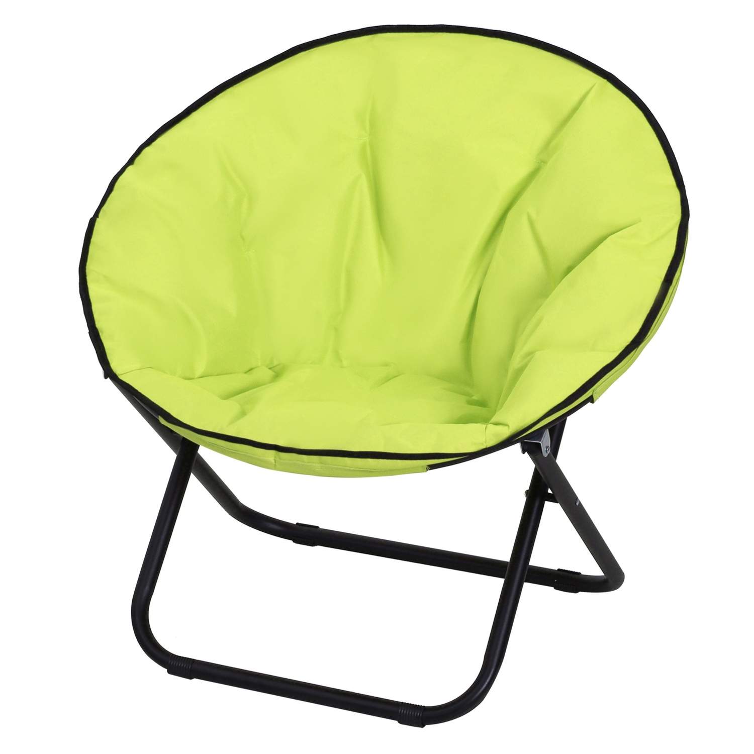 Campingstol foldbar campingstol med ryglæn, klapstol op til 120 kg, polstret moonchair ekstra bred, klapstol udendørs stol til h