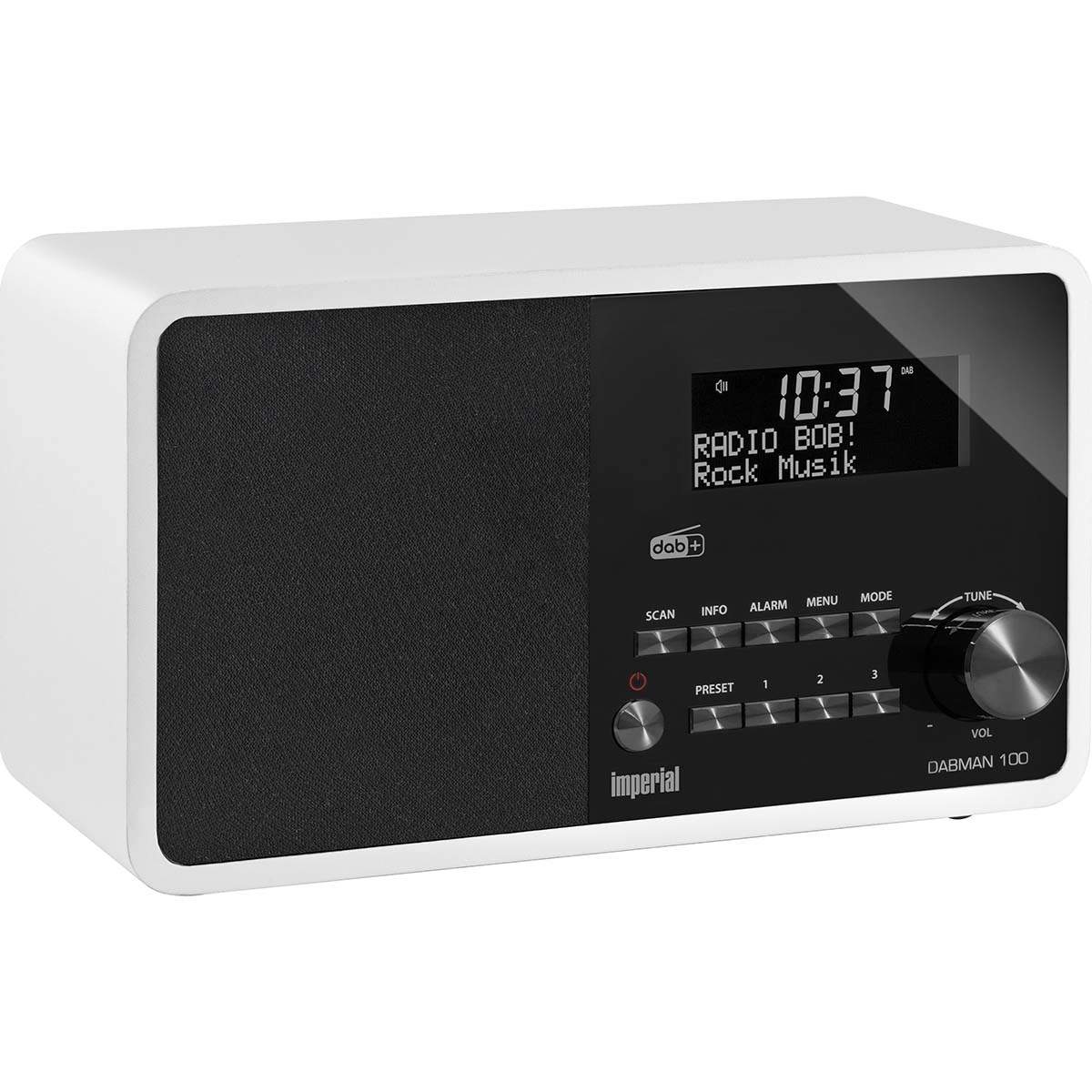 DABMAN 100 DAB+ / FM Radio Hvid