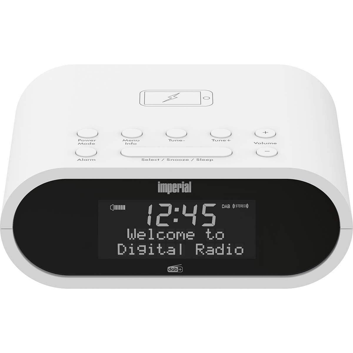 DABMAN d20 DAB+ og FM radio vækkeur Hvid