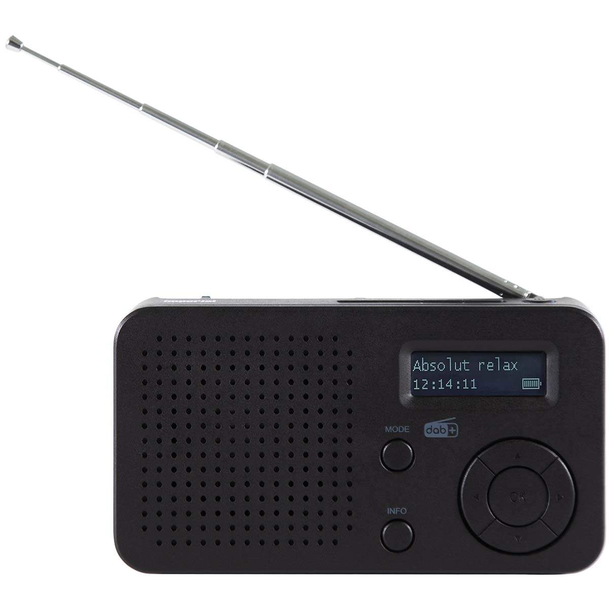 DABMAN 17 bärbar DAB+/FM-radio med Bluetooth Svart | Elektronik - Ljud & Bild - Högtalare | Pryloteket