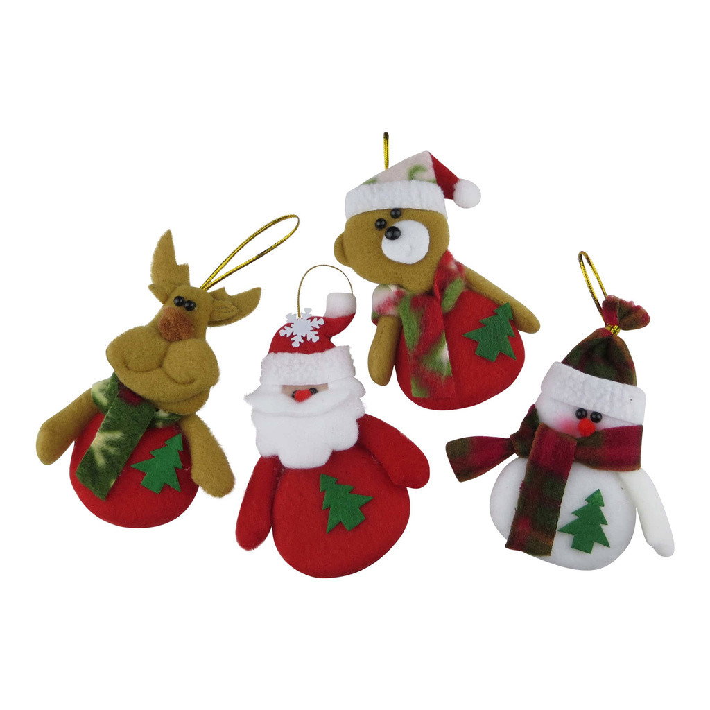 Joulukoristeet kankaasta