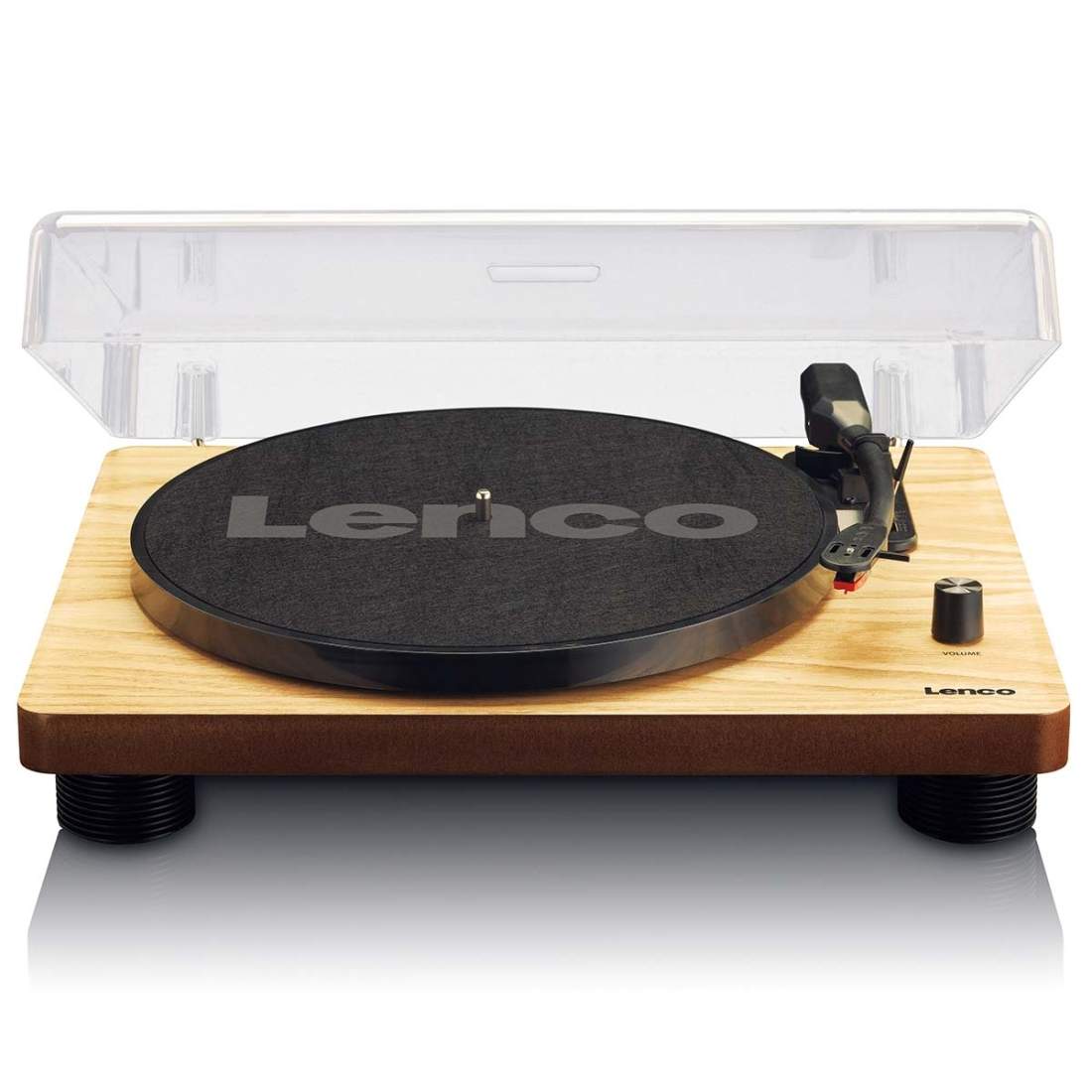 Alternativ bild 1 för Lenco LS-50, Remdriven skivtallrik, Trä, MDF, 33 1/3,45,78 RPM, Keramisk stereopatron, 30 cm