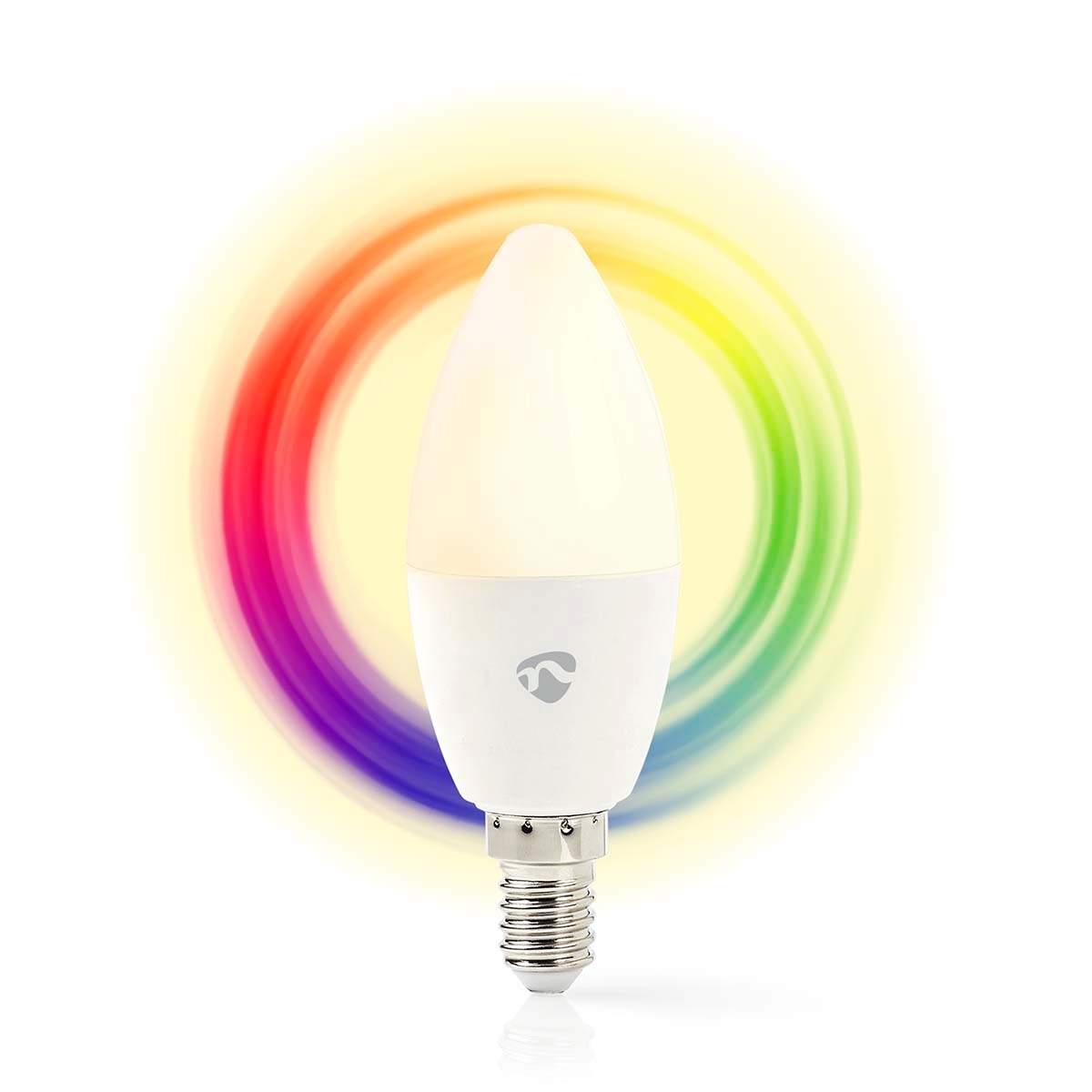SmartLife Fuld Farve Pære | Wi-Fi | E14 | 350 lm | 4.5 W | RGB / Varm Hvid | 2700 K | Android™ / IOS | Stearinlys | 1 stk.