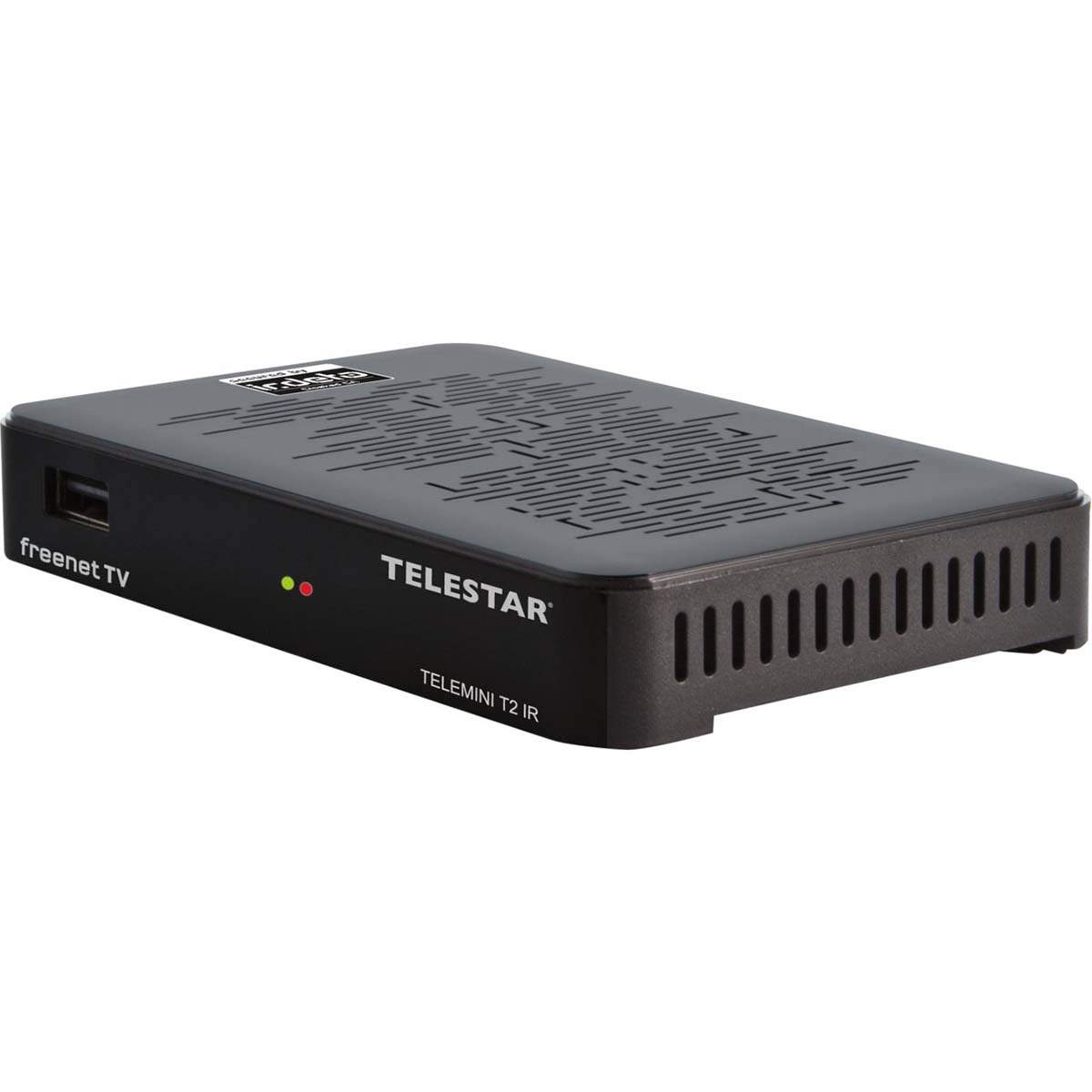 TELEMINI T2 IR ekstremt kompakt DVB-T2/DVB-C HDTV-modtager (inkl. 12 måneders freenet TV)