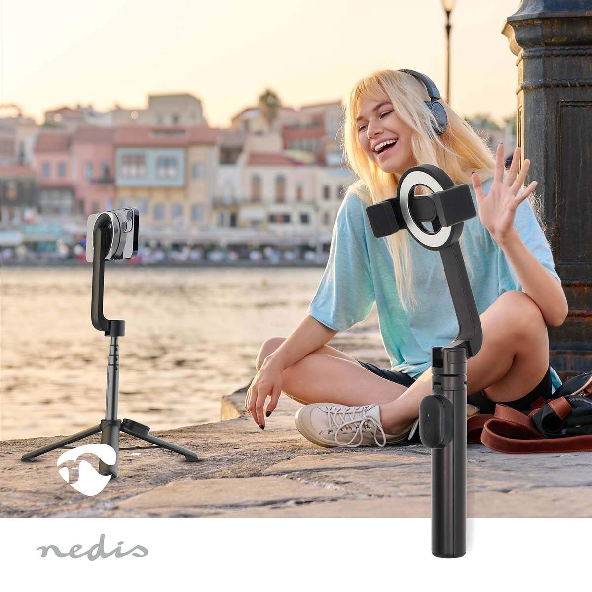 Alternativ bild 1 för Nedis Bluetooth Selfie Stick | Bluetooth® version: 5.0