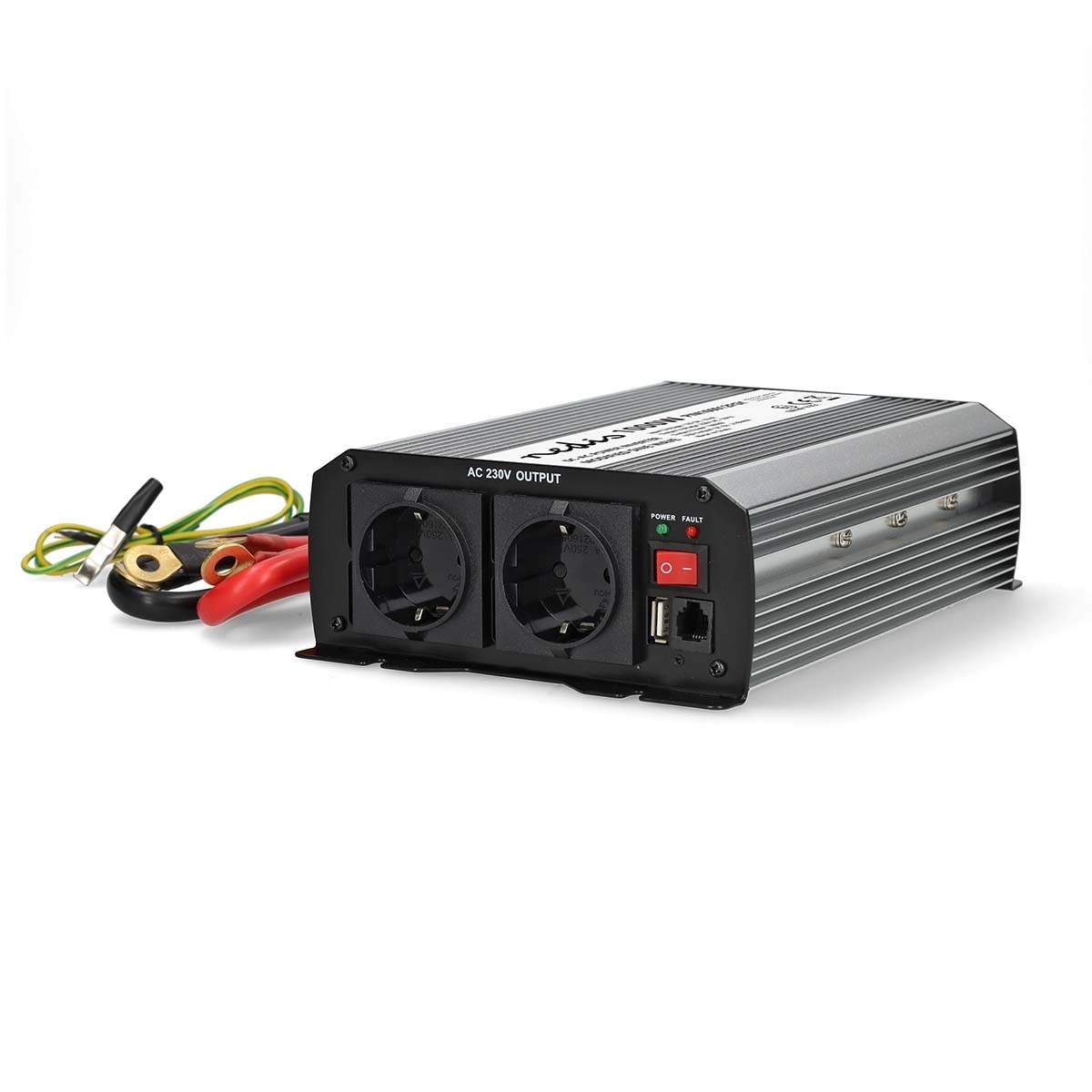 Power Inverter Modificeret sinus | Indgangsspænding: 12 V DC | Enhedens strømudgangsforbindelse: Type F (CEE 7/3) / USB-A | 230 billede