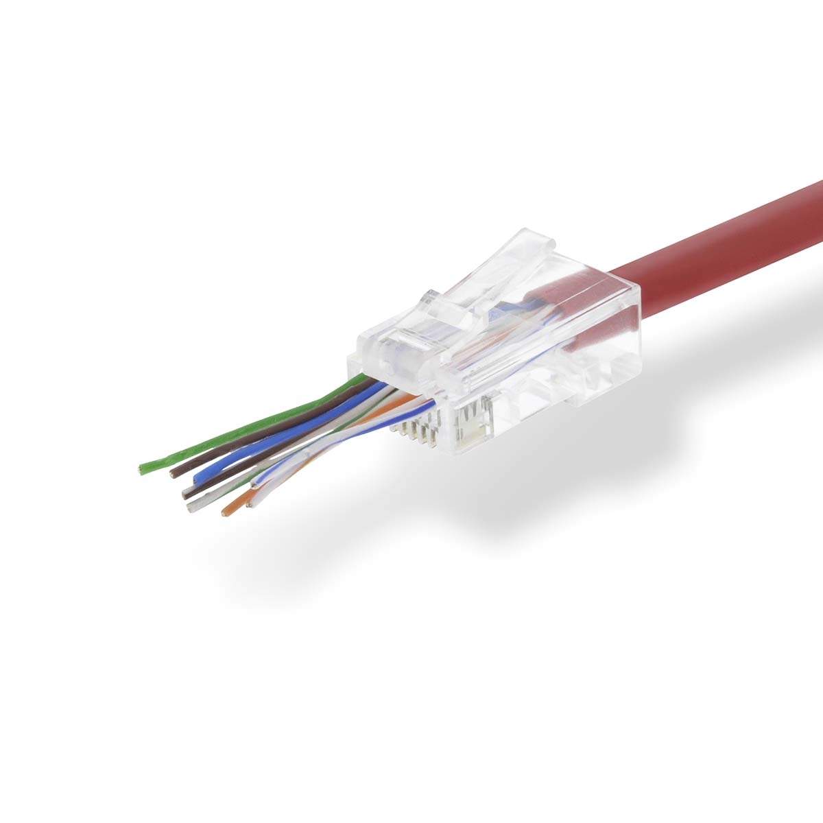 Alternativ bild 1 för Nedis RJ45 Connector | RJ45 Pass Through | Stranded UTP CAT5
