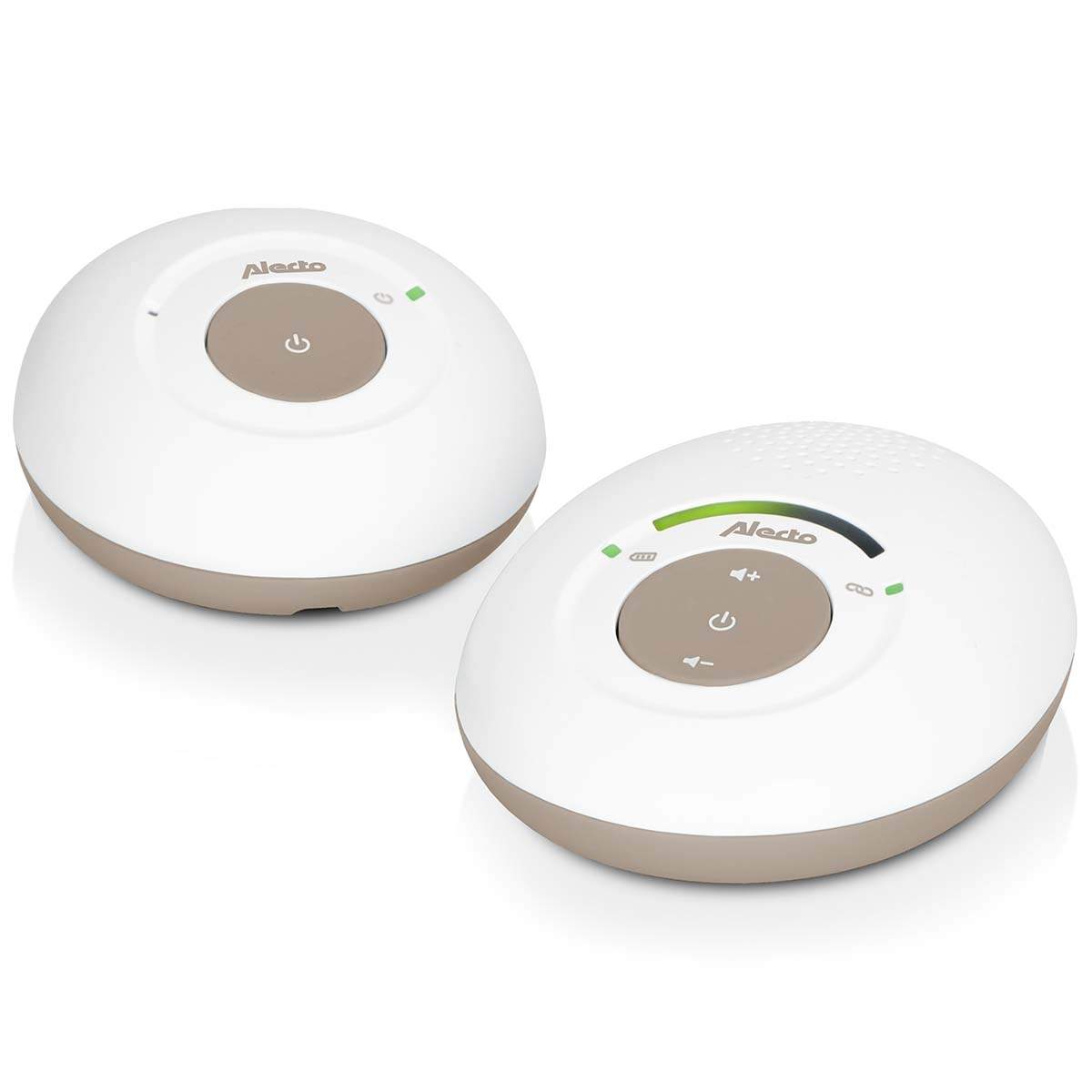 Babyfoon Full Eco DECT, hvid/taupe