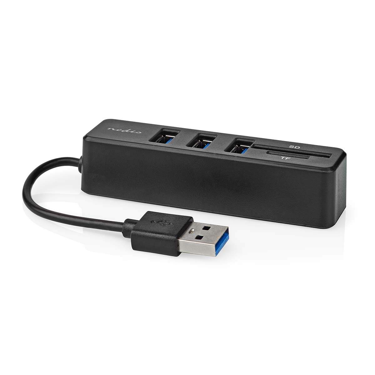 USB-hubb 1x USB-A 3x USB A hona 5-Port port(s) USB 2.0 USB ström SD & MicroSD | Elektronik - Kablar & Adaptrar - Adaptrar & Signalomvandlare - USB | Pryloteket