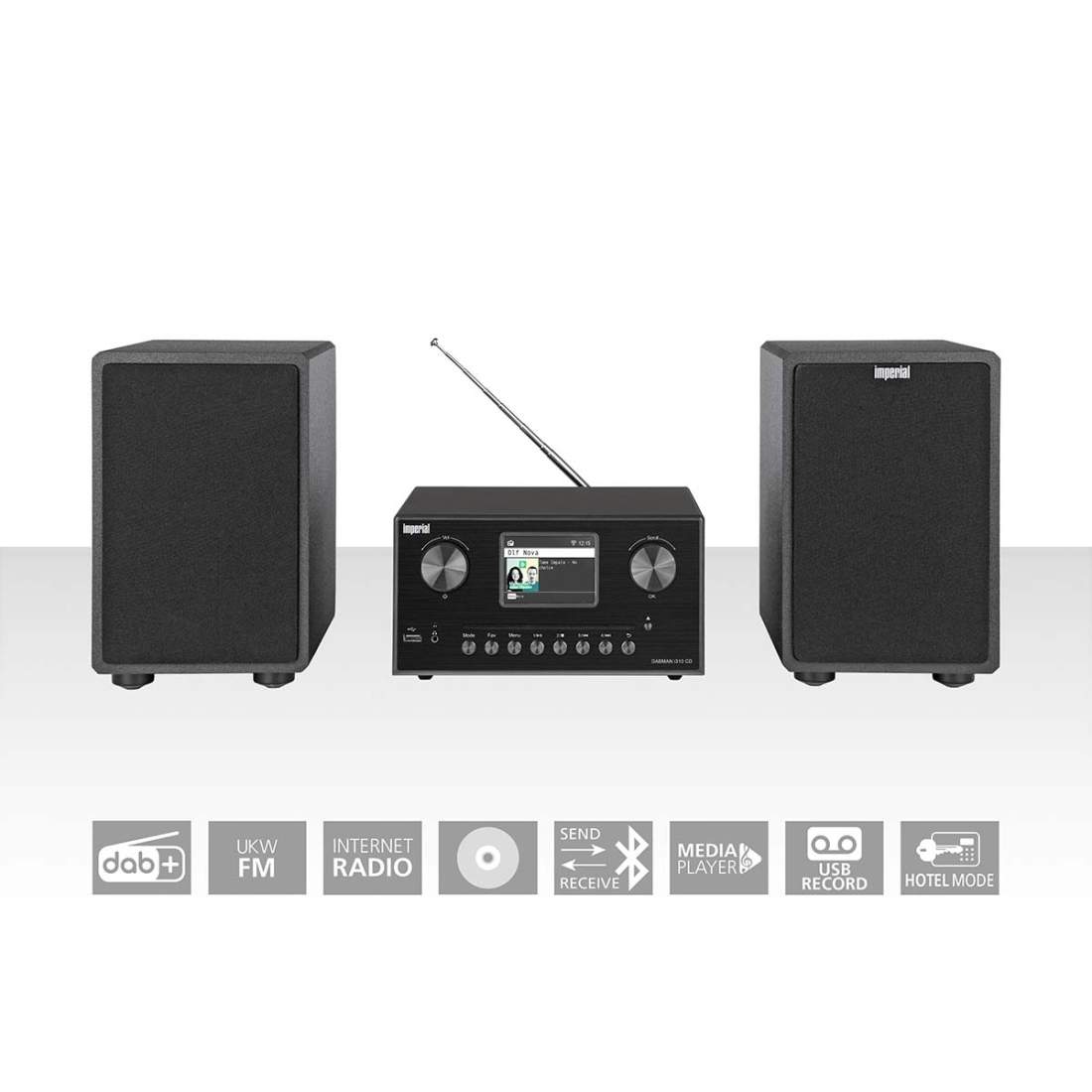 DABMAN i310 CD Hybrid micro Hi-fi System DAB+ / FM / Internet / Bluetooth Svart | Elektronik - Kablar & Adaptrar - Adaptrar & Signalomvandlare - Ljud | Pryloteket