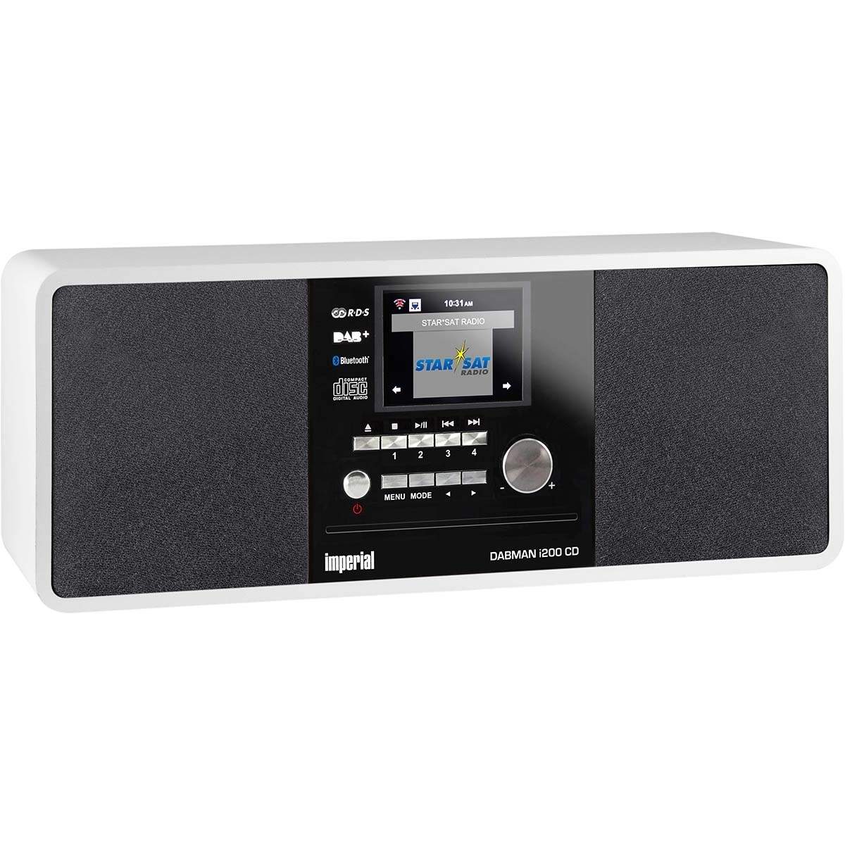 DABMAN i200 CD Multifunktionsradio DAB+ / FM / Internet / Bluetooth Hvid