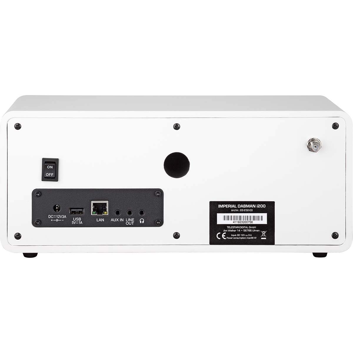 Alternativ bild 1 för Imperial Imperial Dabman i200, Internet, Digital, DAB+,FM, 87,5 - 108 Mhz, 174 - 240 Mhz, White