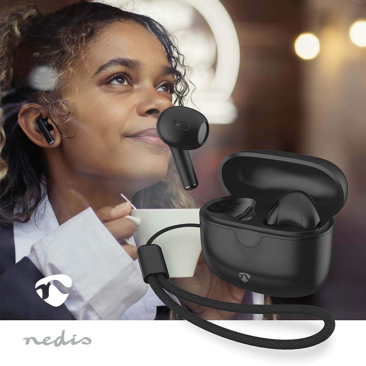 Alternativ bild 1 för Nedis Fully Wireless Earphones