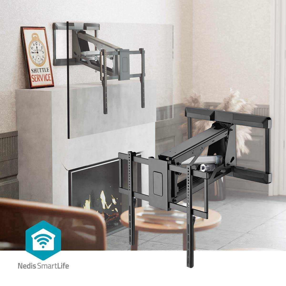 Alternativ bild 1 för Nedis SmartLife Motorised TV Wall Mount | 37 - 75 "" 35 kg 75" 200 x 100 mm
