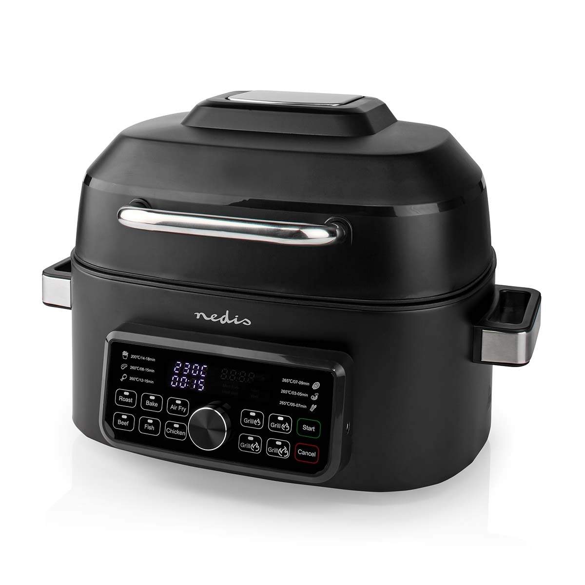 Hot Air Fryer | 6 l | Timer: 120 min | Antal forudindstillede programmer: 7 | Digital | Sort billede