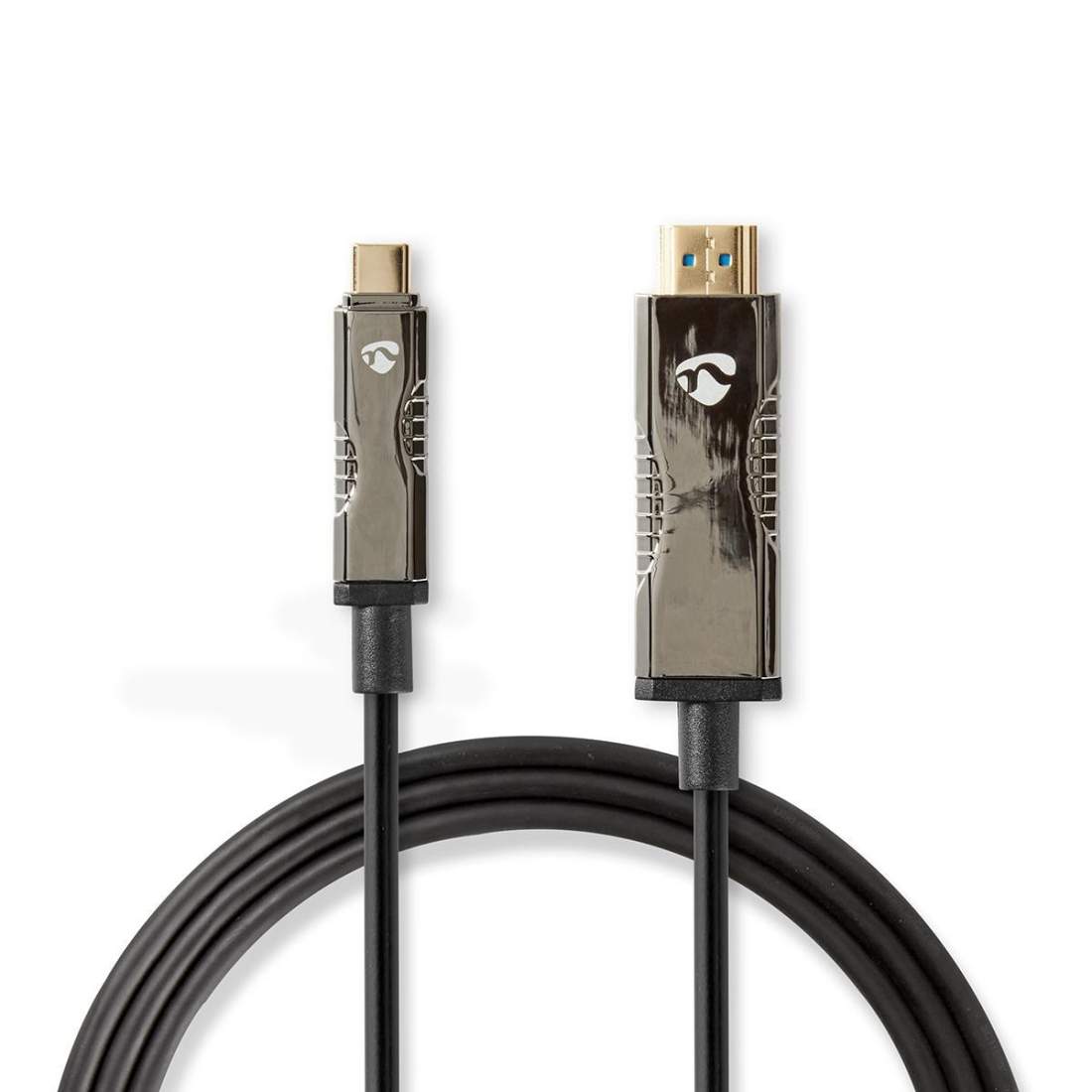 Aktiv optisk (AOC) USB kabel USB-C™ Hane HDMI™ Kontakt 18 Gbps 10.0 m Rund PVC Svart Presentbox | Elektronik - Kablar & Adaptrar - Kablar | Pryloteket