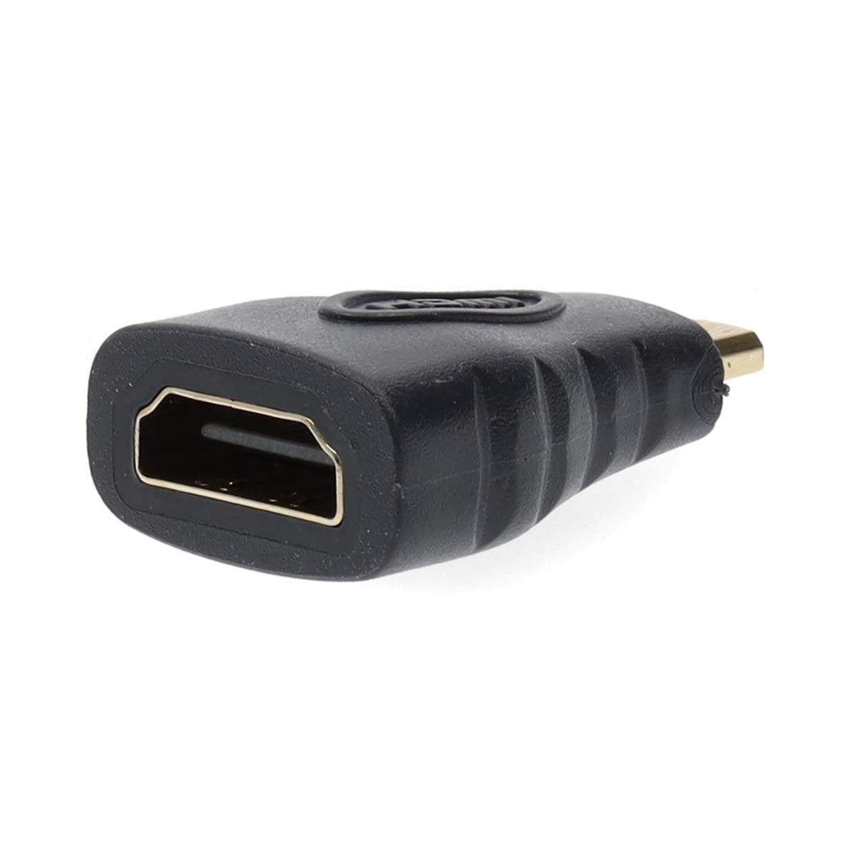 HDMI™ Adapter | HDMI™ Micro-stik | HDMI™ Hun | Guldplateret | Lige | ABS | Antracit | 1 stk. | Window Box