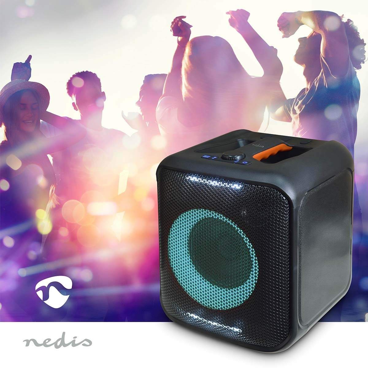 Alternativ bild 1 för Nedis Bluetooth Party Speaker | Maximum battery play time: 5 hrs