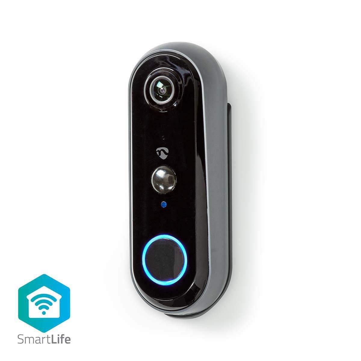 SmartLife Video Dørtelefon | Wi-Fi | Batteri | Full HD 1080p | Cloud Storage (mulighed) / microSD (ikke inkluderet) | IP54 | Med