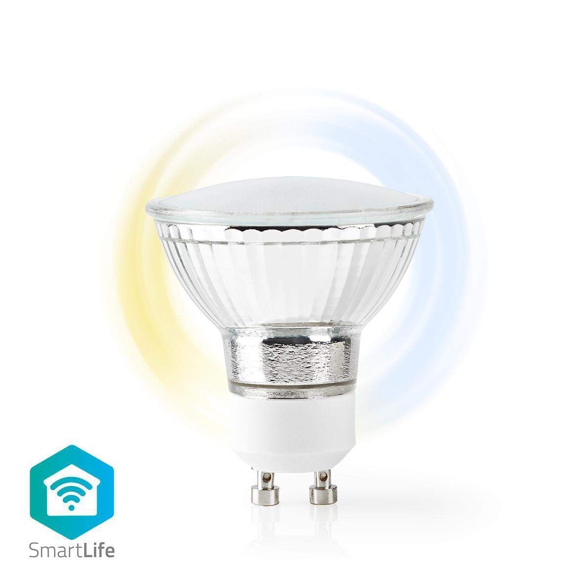 SmartLife LED Spot Wi-Fi GU10 400 lm 5 W Kall Vit / Varm Vit 2700 - 6500 K Energiklass: F Android™ / IOS PAR16 | Sport & Fritid - Friluftsliv & Camping - Belysning | Pryloteket