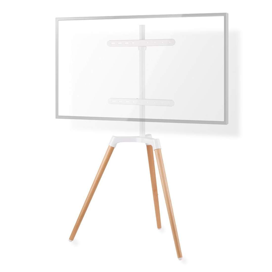 Produktfoto för Nedis TVSM7060WT stand - tripod - for LCD TV - white beech 35 kg 65" 200 x 200 mm